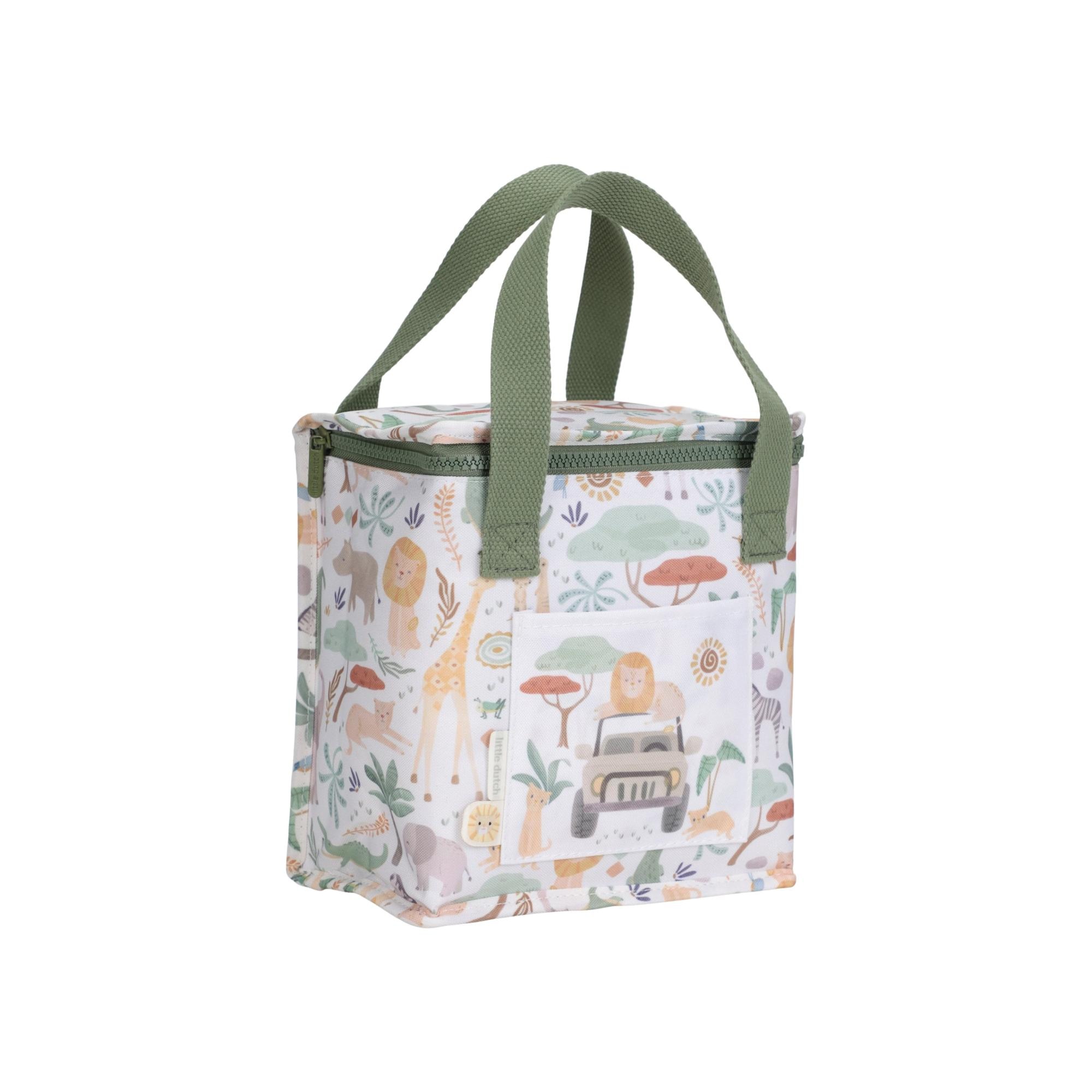 Bolsa Isotérmica Little Dutch para almuerzo colec. Safari Friends - Verde anticuario Verde anticuario-3