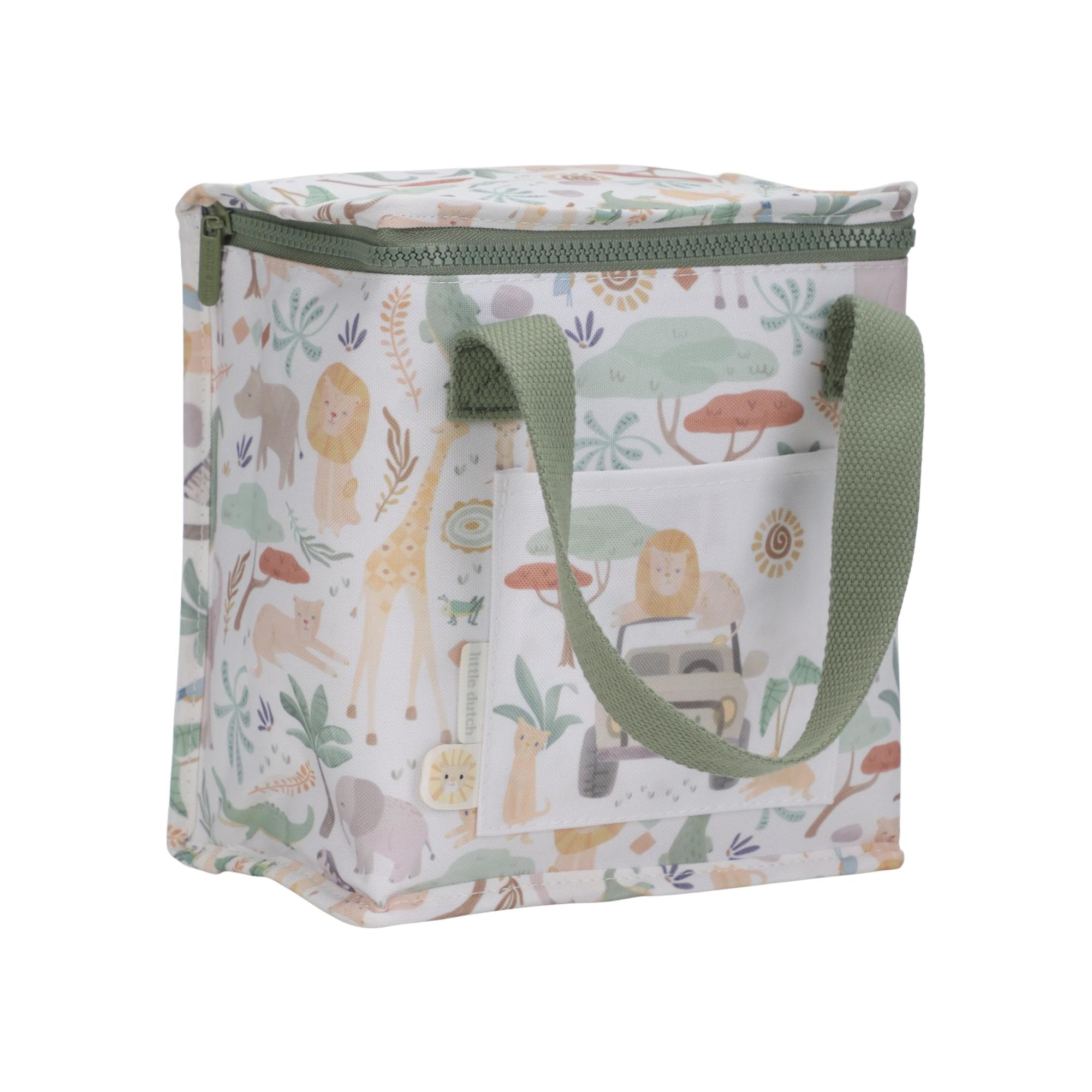 Bolsa Isotérmica Little Dutch para almuerzo colec. Safari Friends - Verde anticuario Verde anticuario-4