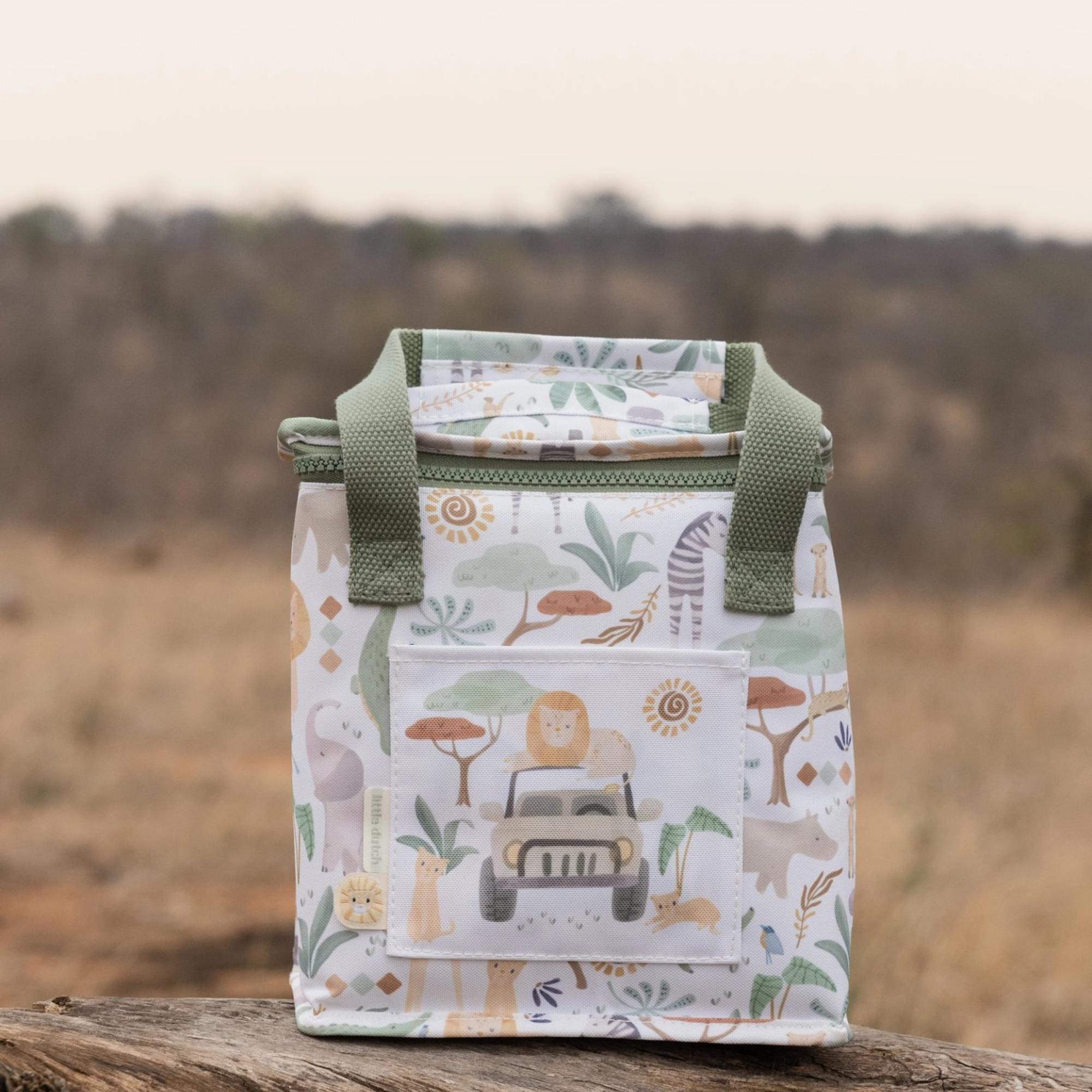 Bolsa Isotérmica Little Dutch para almuerzo colec. Safari Friends - Verde anticuario Verde anticuario-9