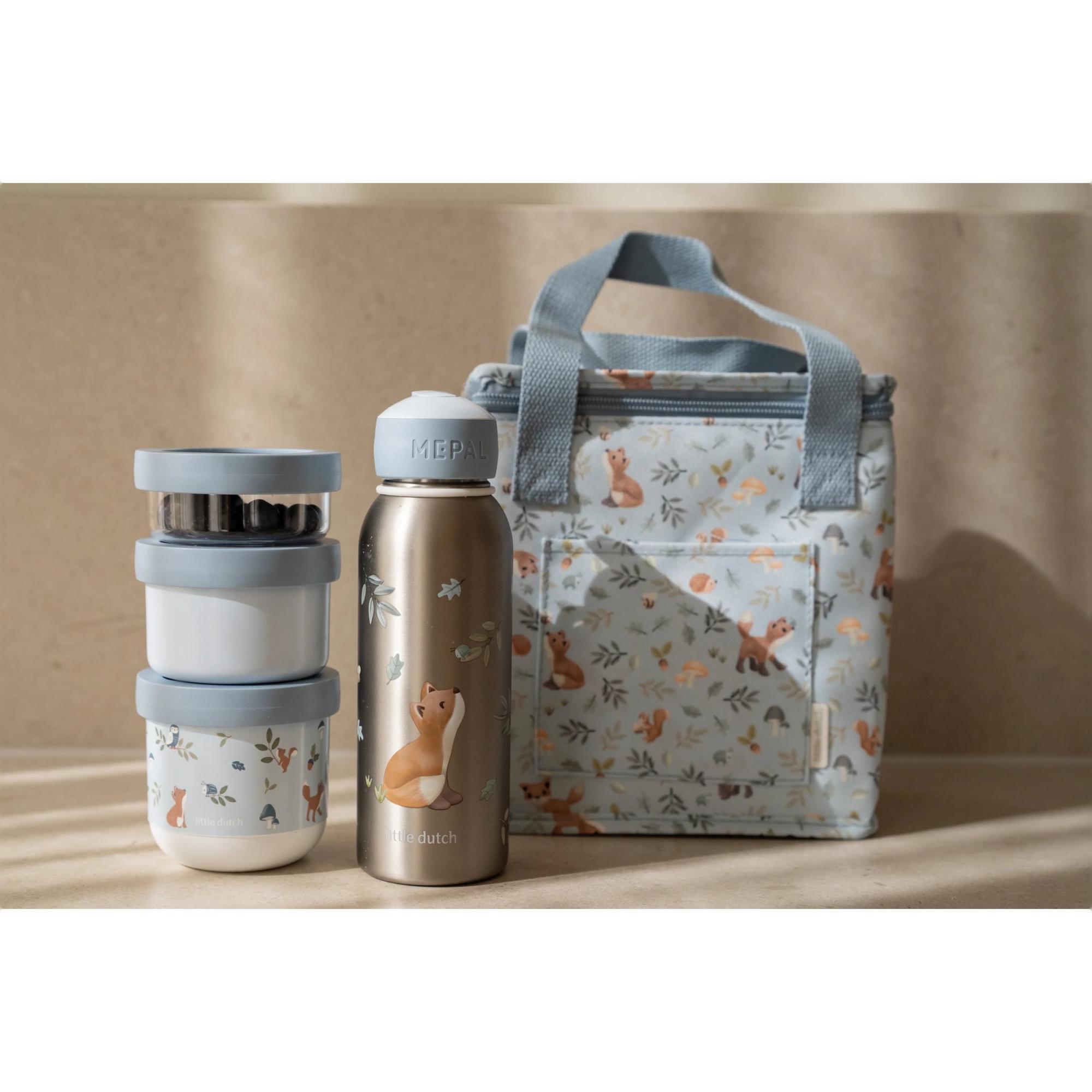 Bolsa Isotérmica Little Dutch para almuerzo colec. Forest Friends - Azul claro Azul claro-10