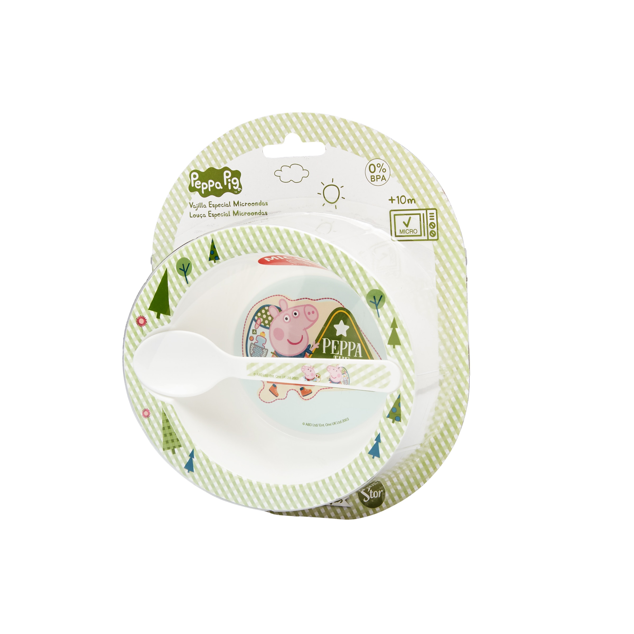 Juego de Bol y Cuchara Stor Micro Baby Peppa Pig multicolor Multicolor Multicolor-2
