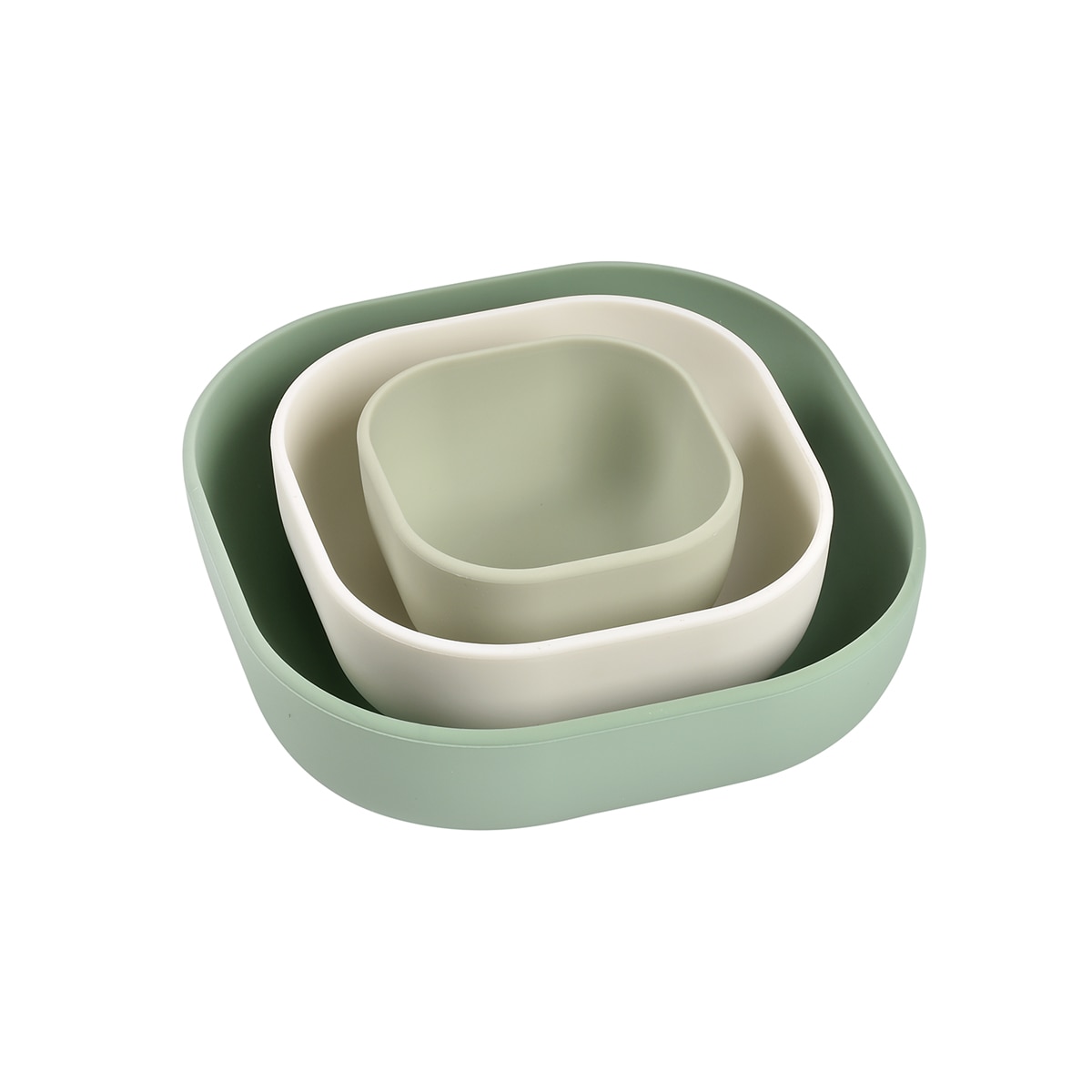 Imagem 0 de Conjunto de 3 Tigelas de Silicone