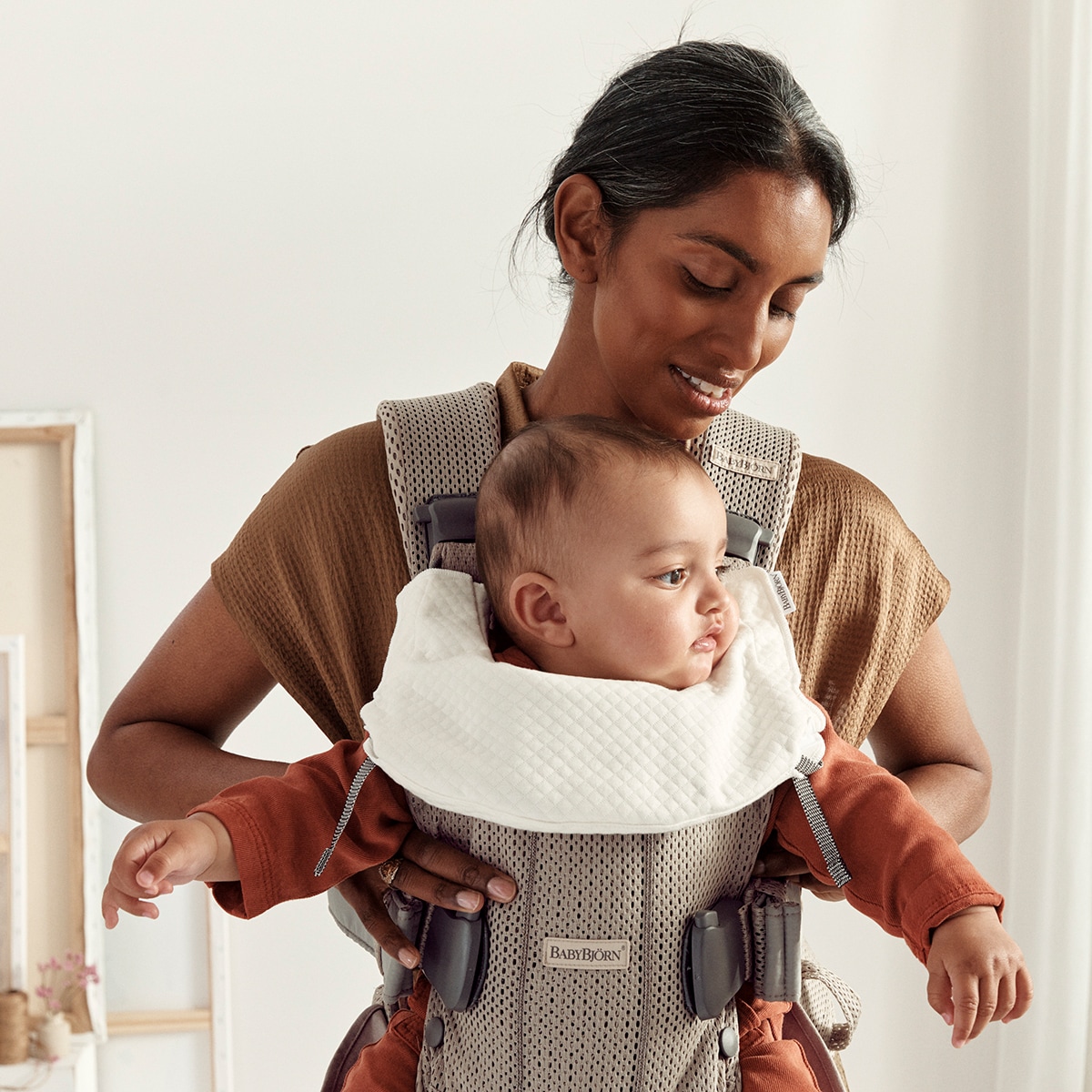 Babete para Marsúpio One - Branco Branco-5