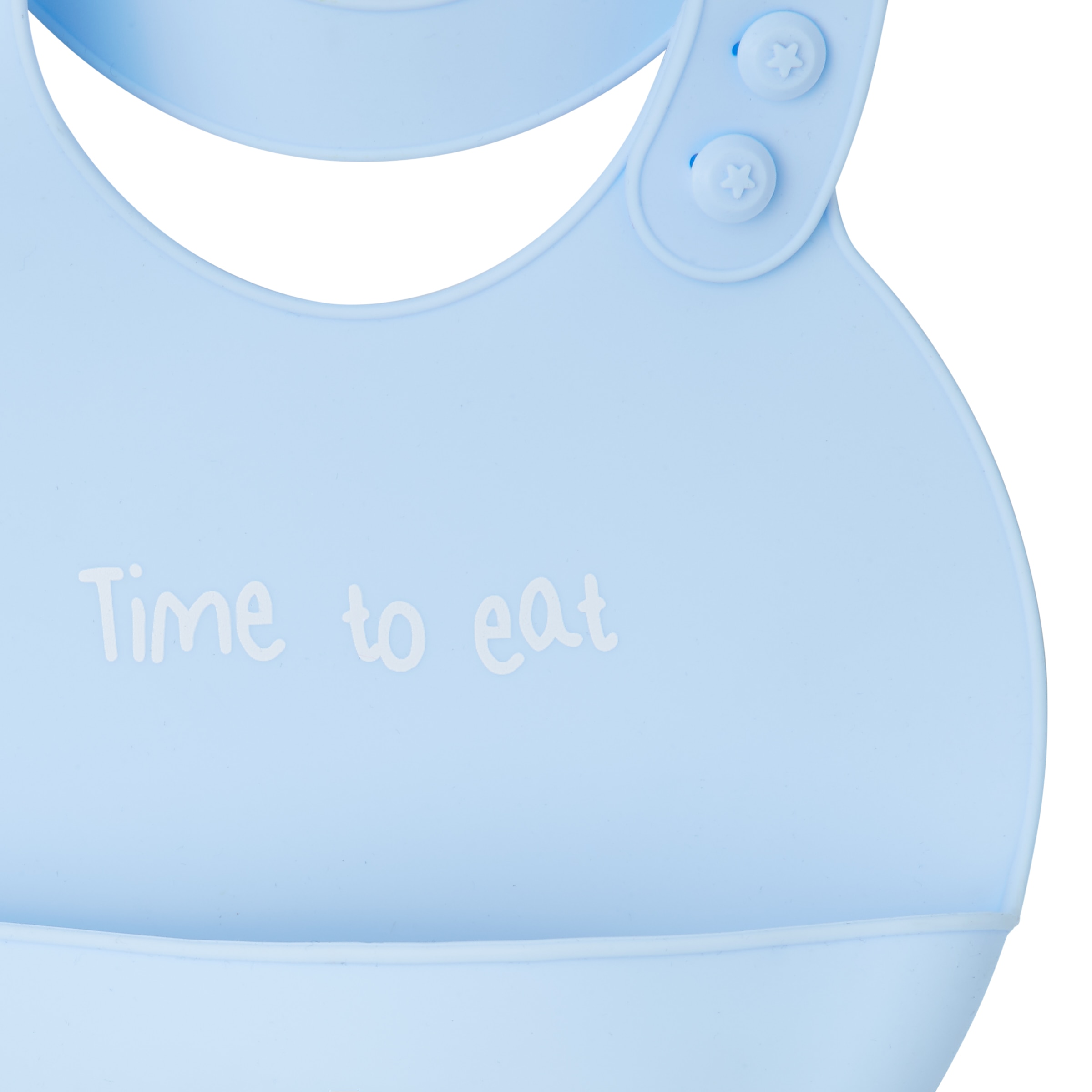 Babero silicona Cotton Juice Baby Home con bolsillo - Azul Azul-2