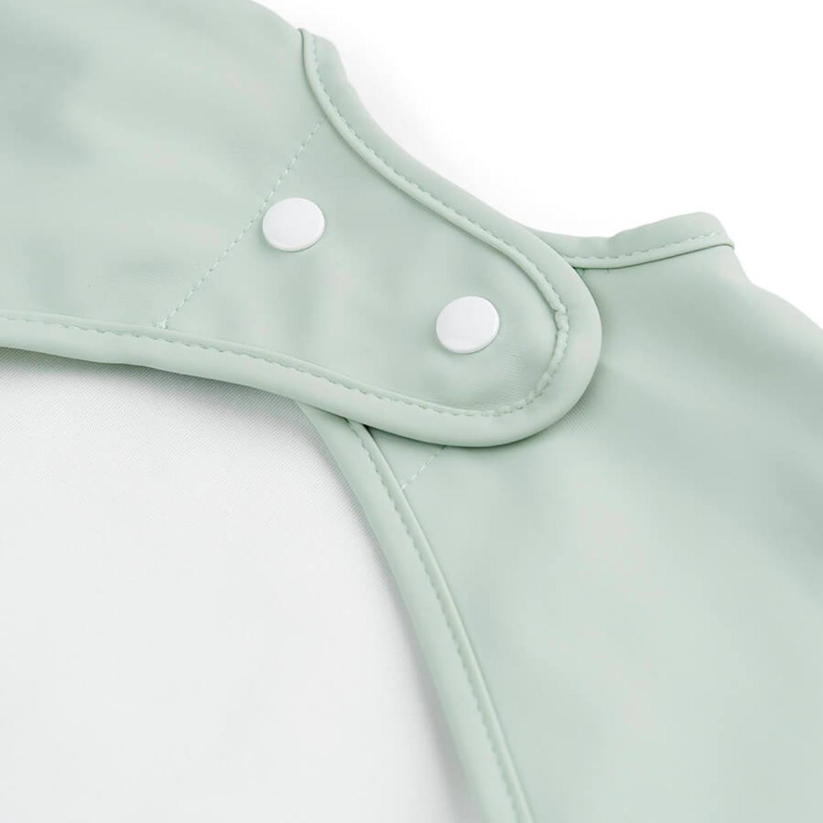 Babero impermeable Done by Deer con bolsillo recoge migas y mangas - Verde anticuario Verde anticuario-5