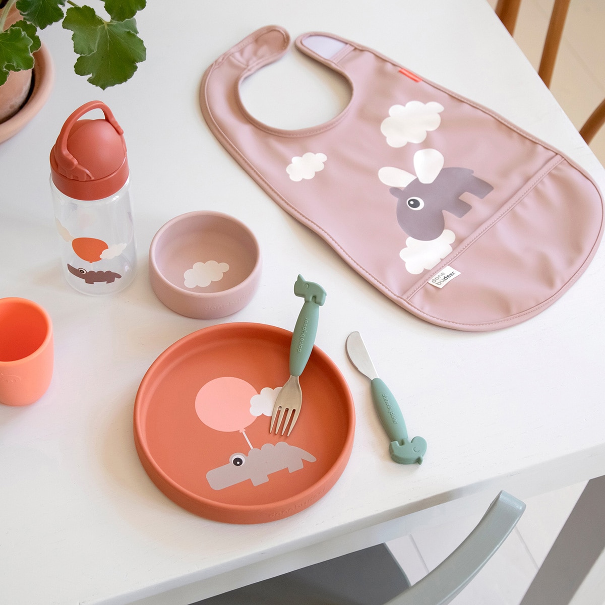 Babete sem Mangas com Velcro Rosa-claro-4