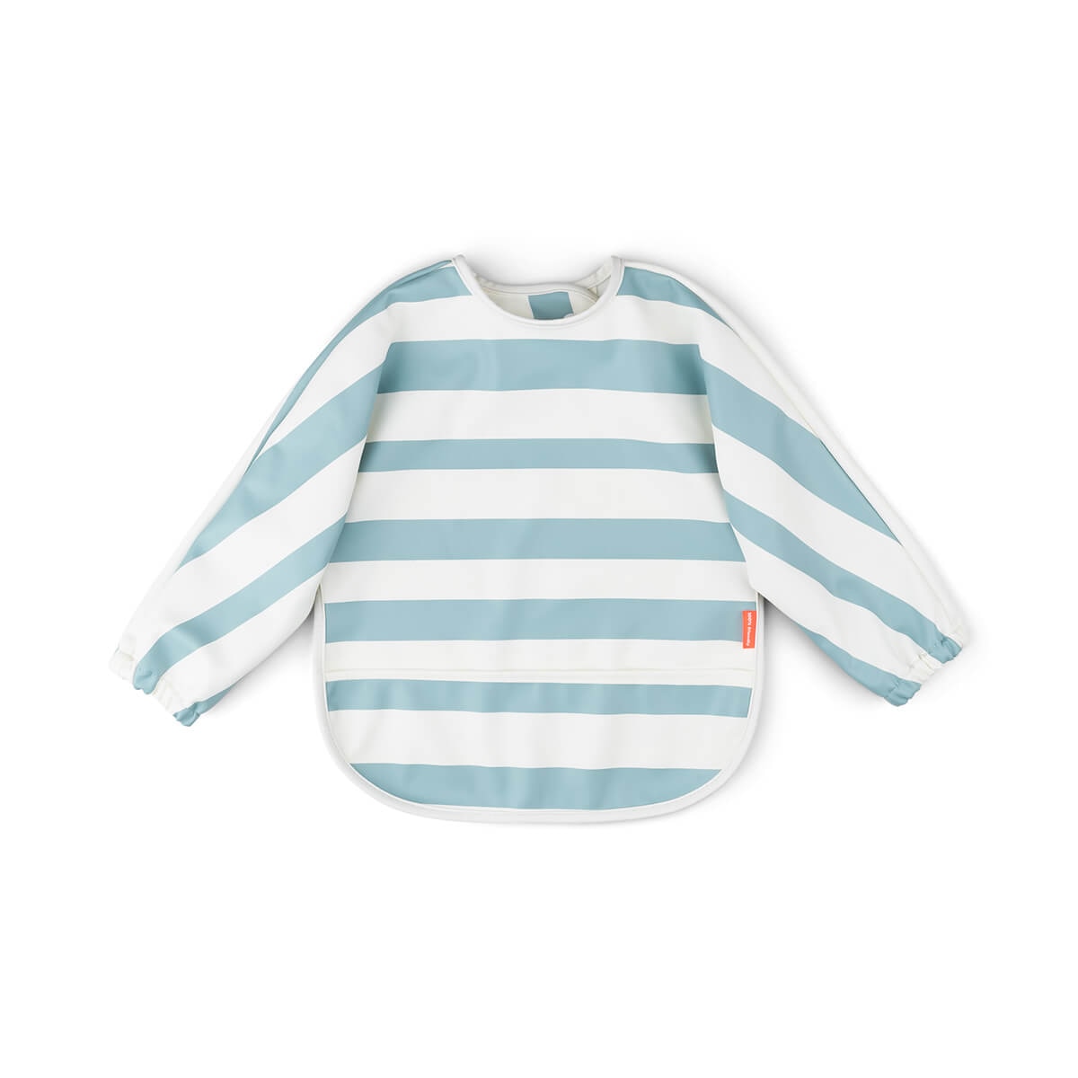 Done by Deer - Babero impermeable Done by Deer con bolsillo recoge migas y mangas Happy clouds.