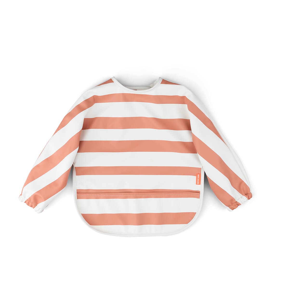 Done by Deer - Babero impermeable Done by Deer con bolsillo recoge migas y mangas Happy clouds.
