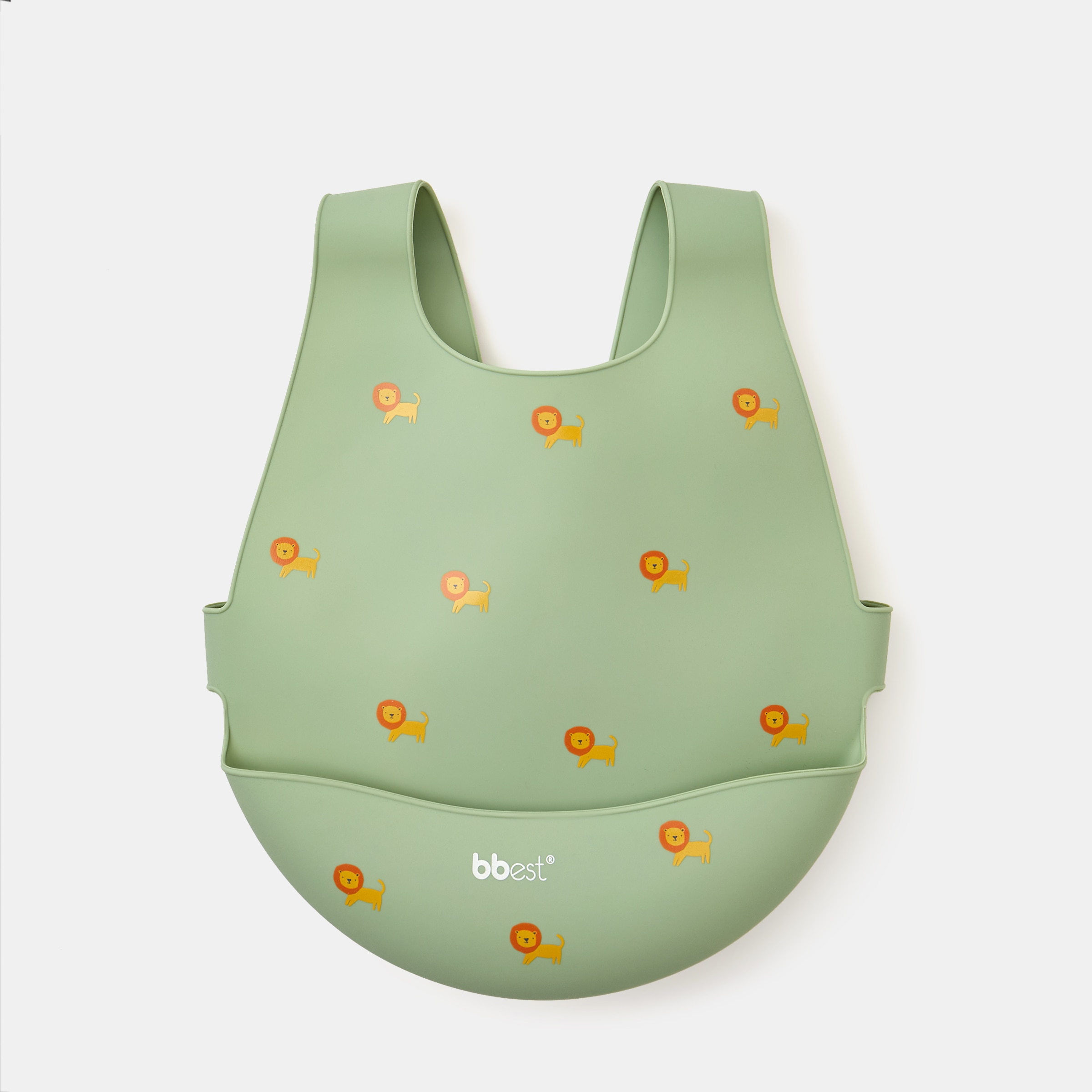 Imagem 0 de Babete de Silicone Leões com Fecho nas Costas