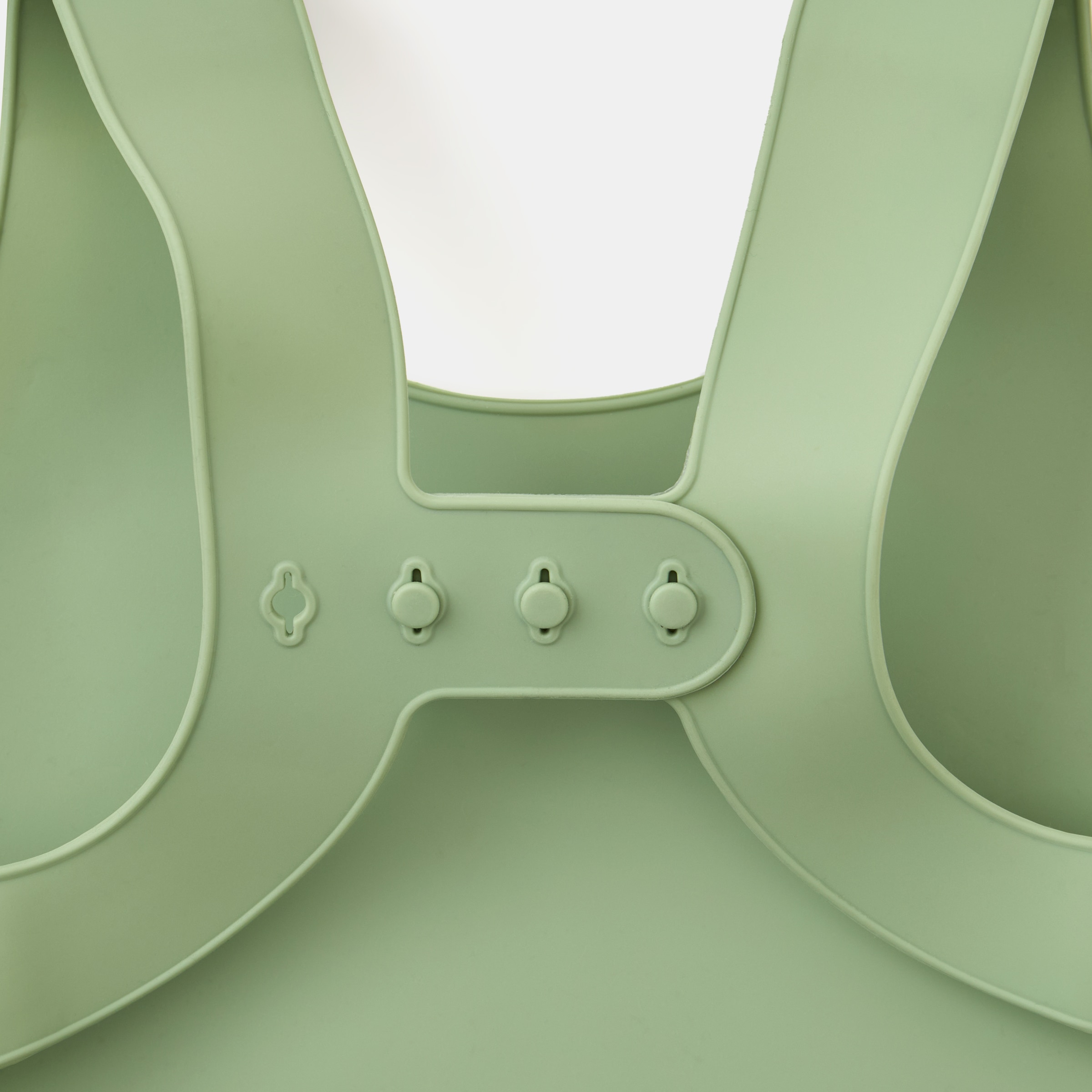 Babete de Silicone Leões com Fecho nas Costas Verde-2
