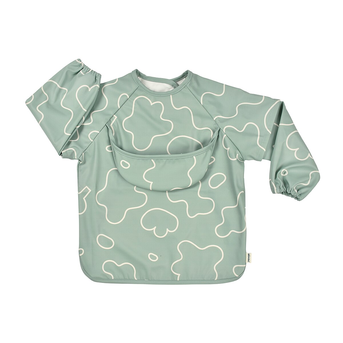 Babero con mangas Béaba evolutivo 2 en 1 - Verde menta Verde menta-3