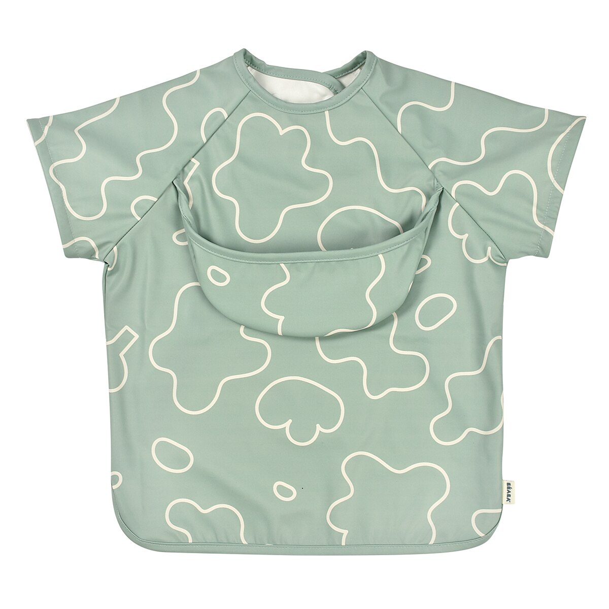 Babero con mangas Béaba evolutivo 2 en 1 - Verde menta Verde menta-4