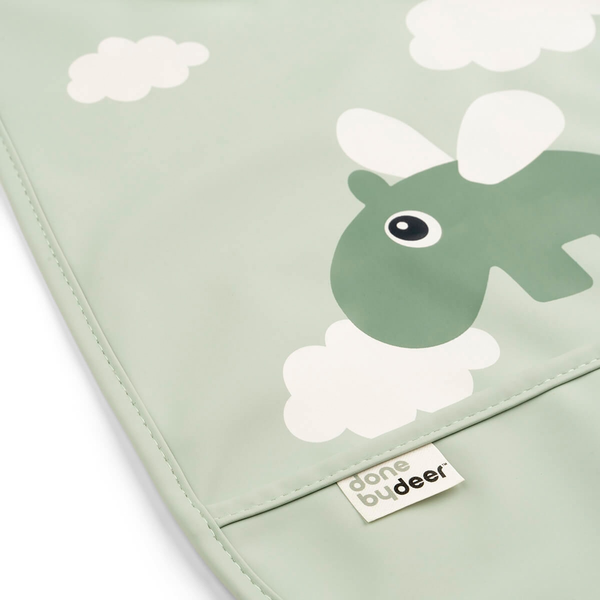 Babete sem Mangas com Velcro Verde-antiquário-2