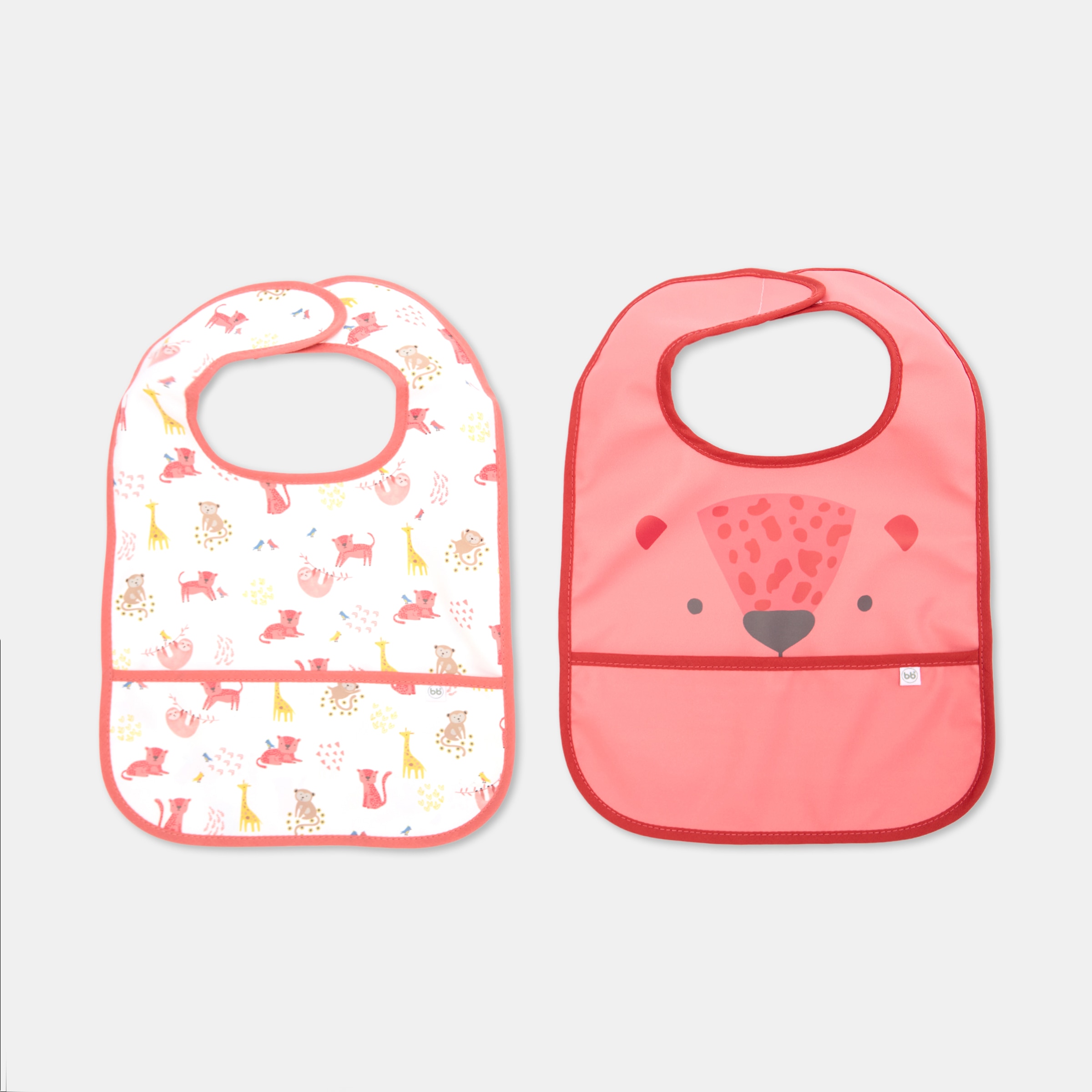 Imagem 0 de Pack de 2 Babetes com Bolso - Leoparda, Coleç. Jungle