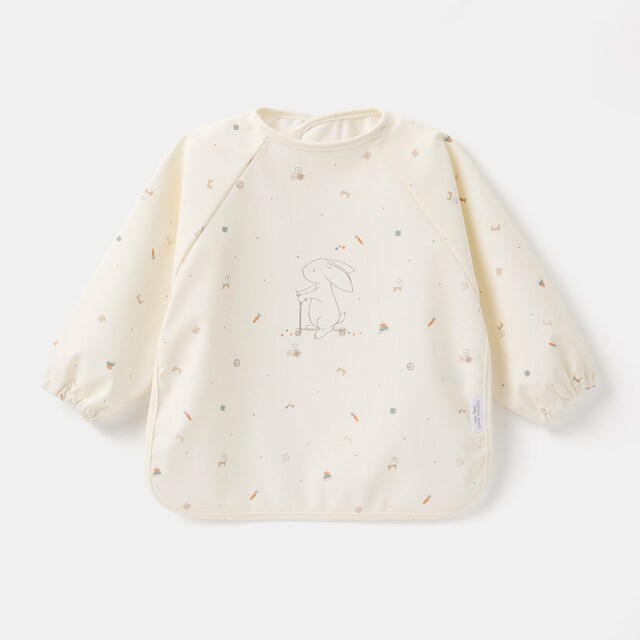 Babero con mangas Cotton Juice Baby Home conejo - Sésamo