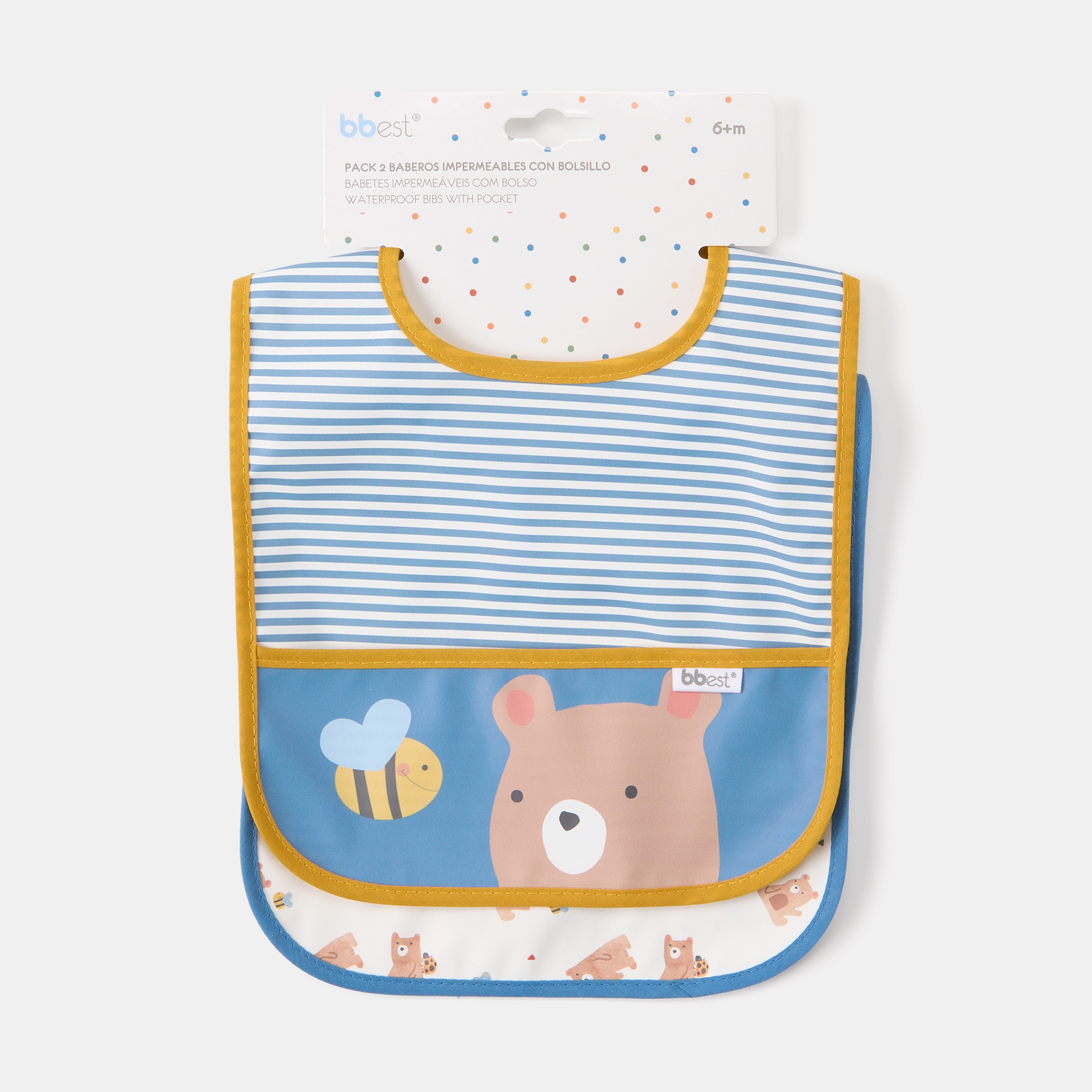 Babetes Bbest Pack 2 Urso - Little Bugs Azul-3