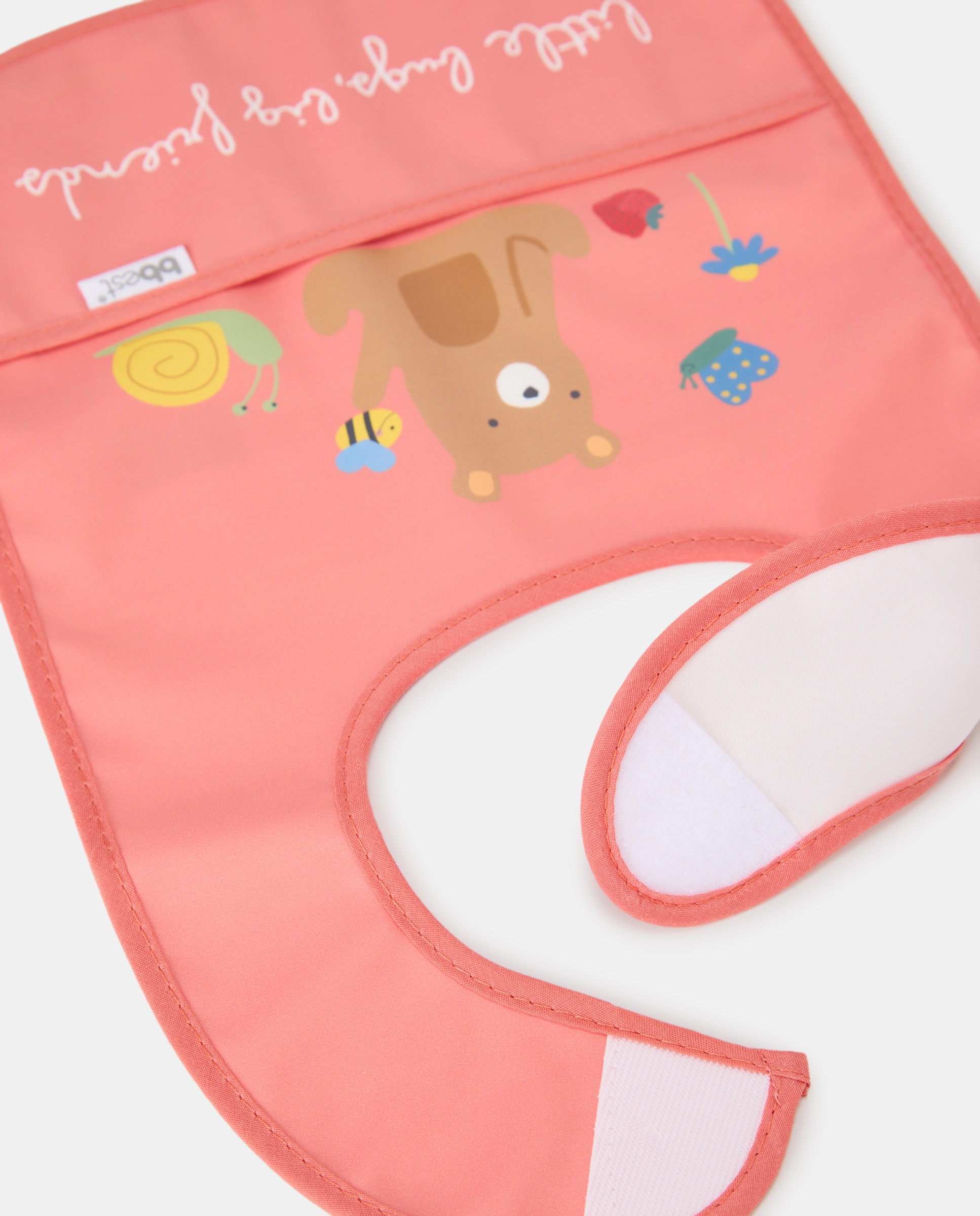 Pack de 2 Babetes Urso Flor - Little Bugs Rosa-2