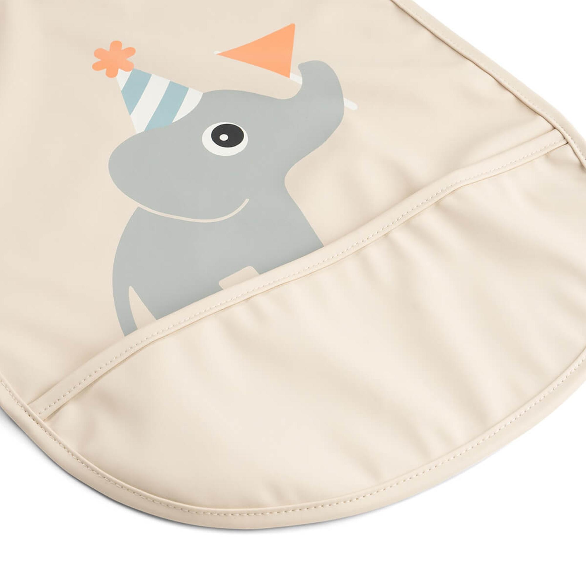Babete Done by Deer sem Mangas e com Velcro Celebration Areia-2