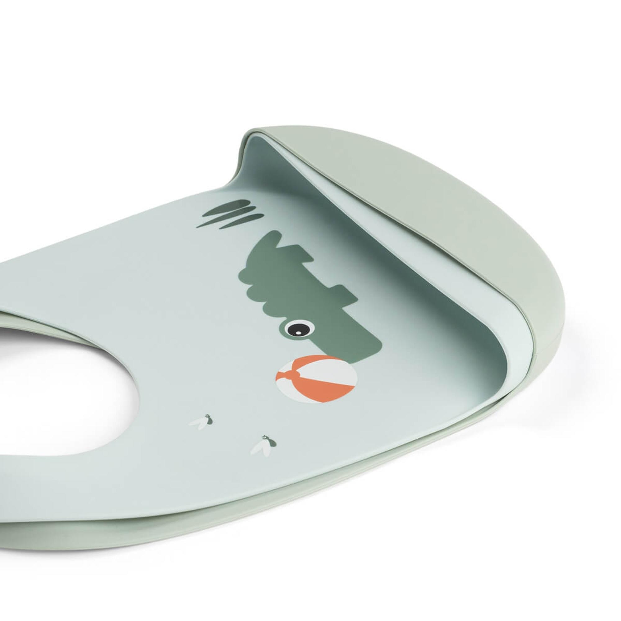 Babetes de Silicone Ajustáveis - Pack de 2 Unid. Playground Verde Água-4