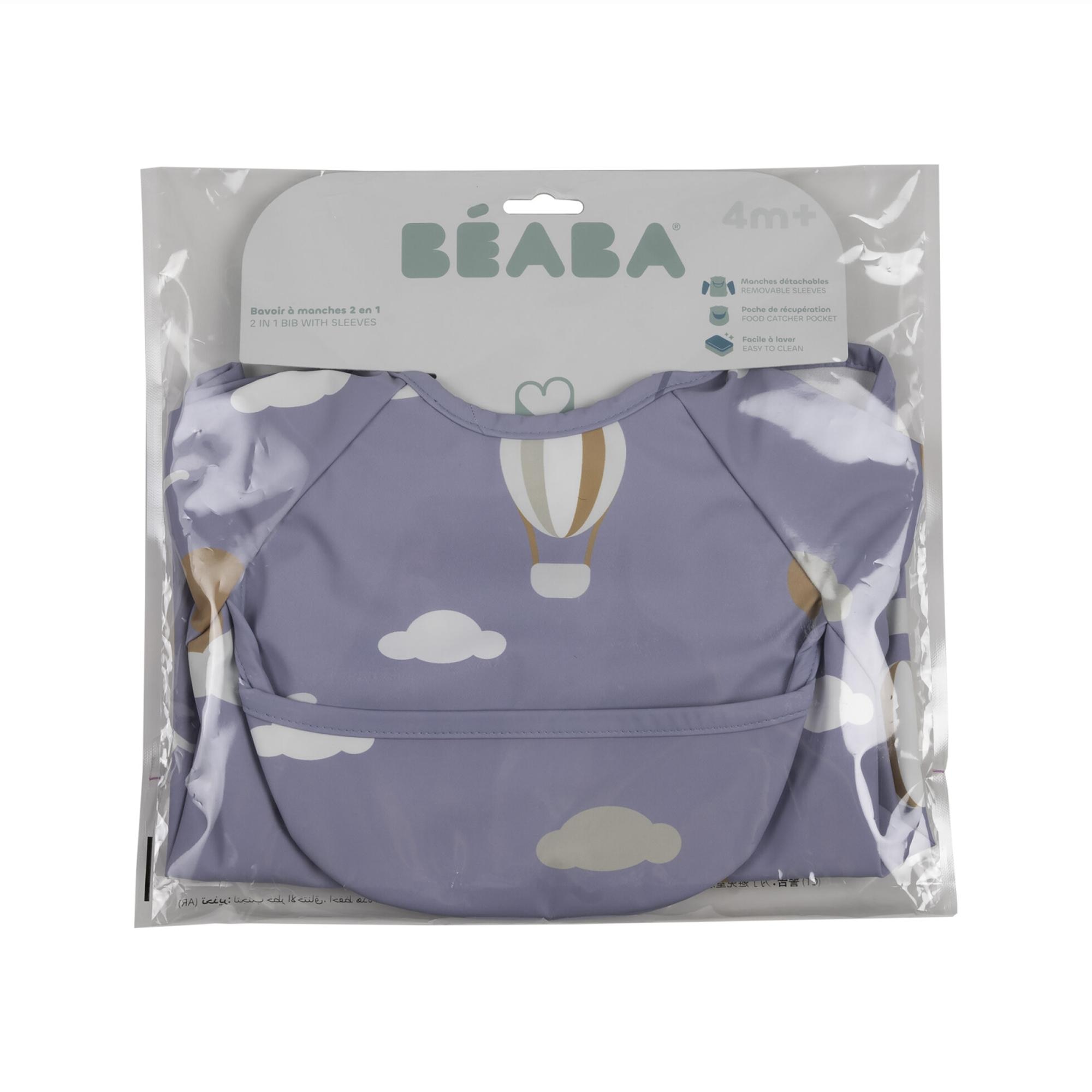 Babete com Mangas Evolutivo 2 em 1 Azul Céu-5