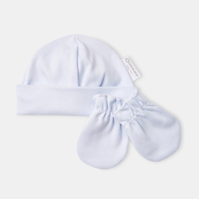 Conjunto gorro y manoplas recién nacido Cotton Juice Baby Home
