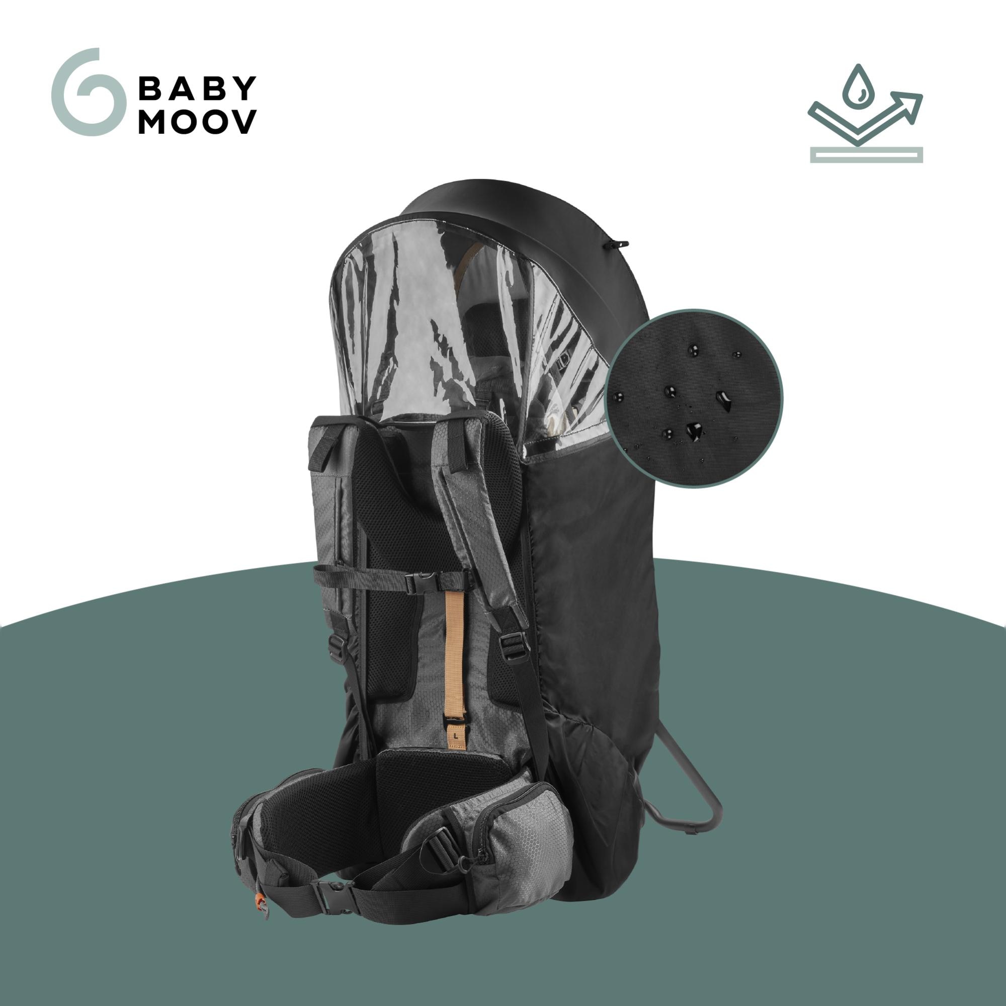 Capa Impermeável para Porta-Bebés Moov&Hike Preto-3