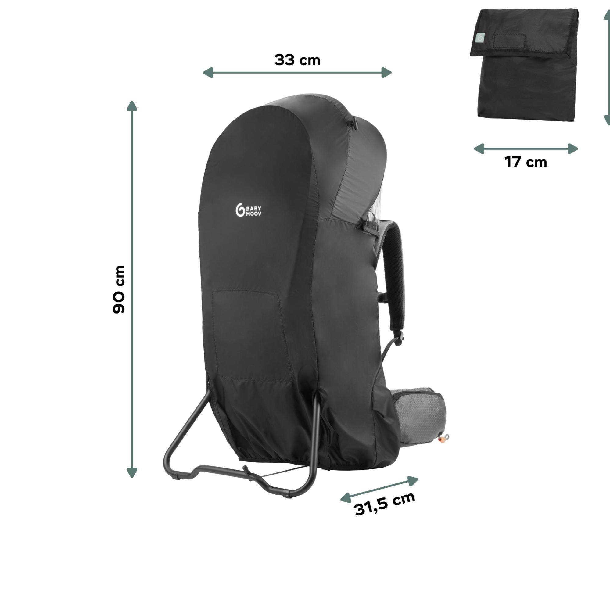 Capa Impermeável para Porta-Bebés Moov&Hike Preto-6