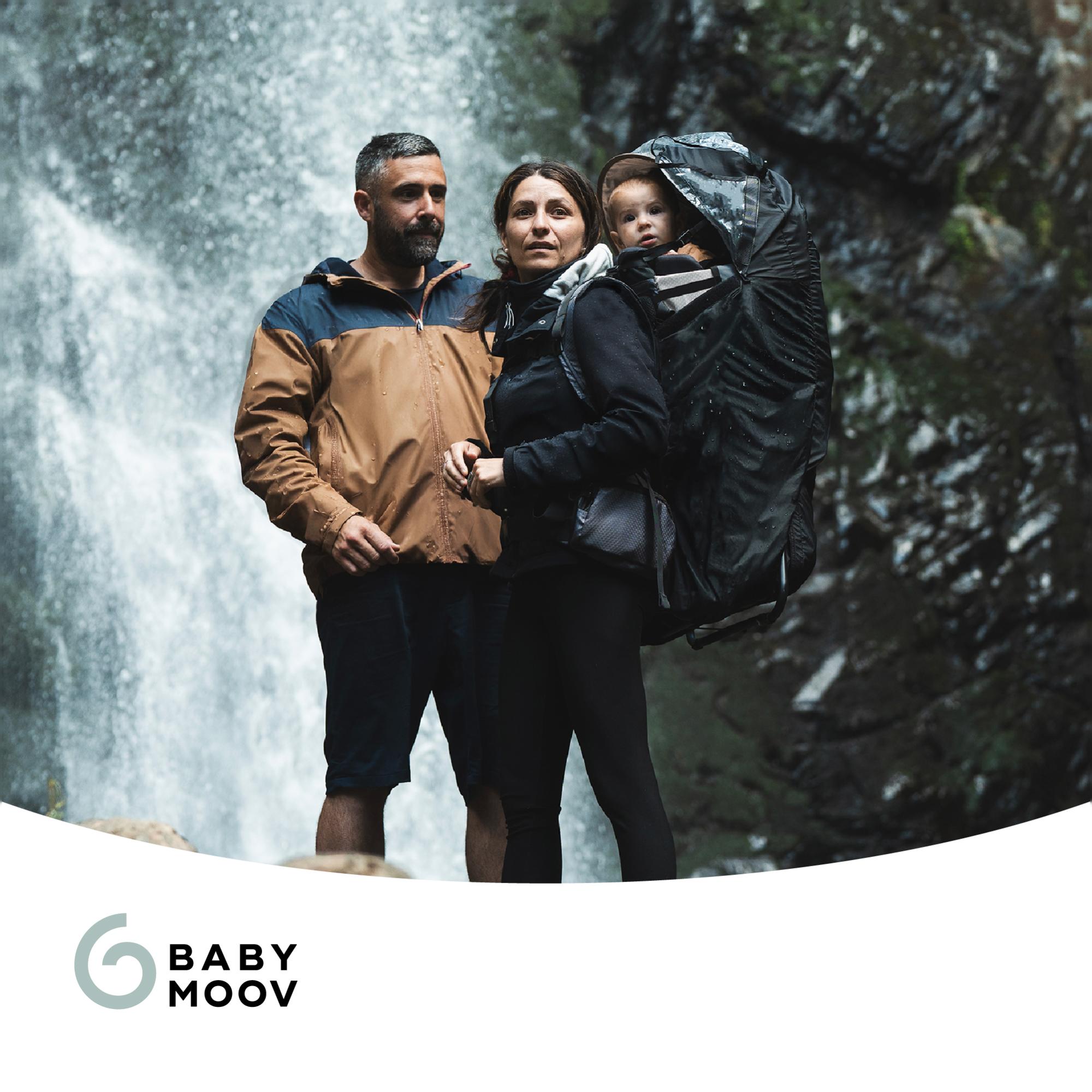 Capa Impermeável para Porta-Bebés Moov&Hike Preto-7