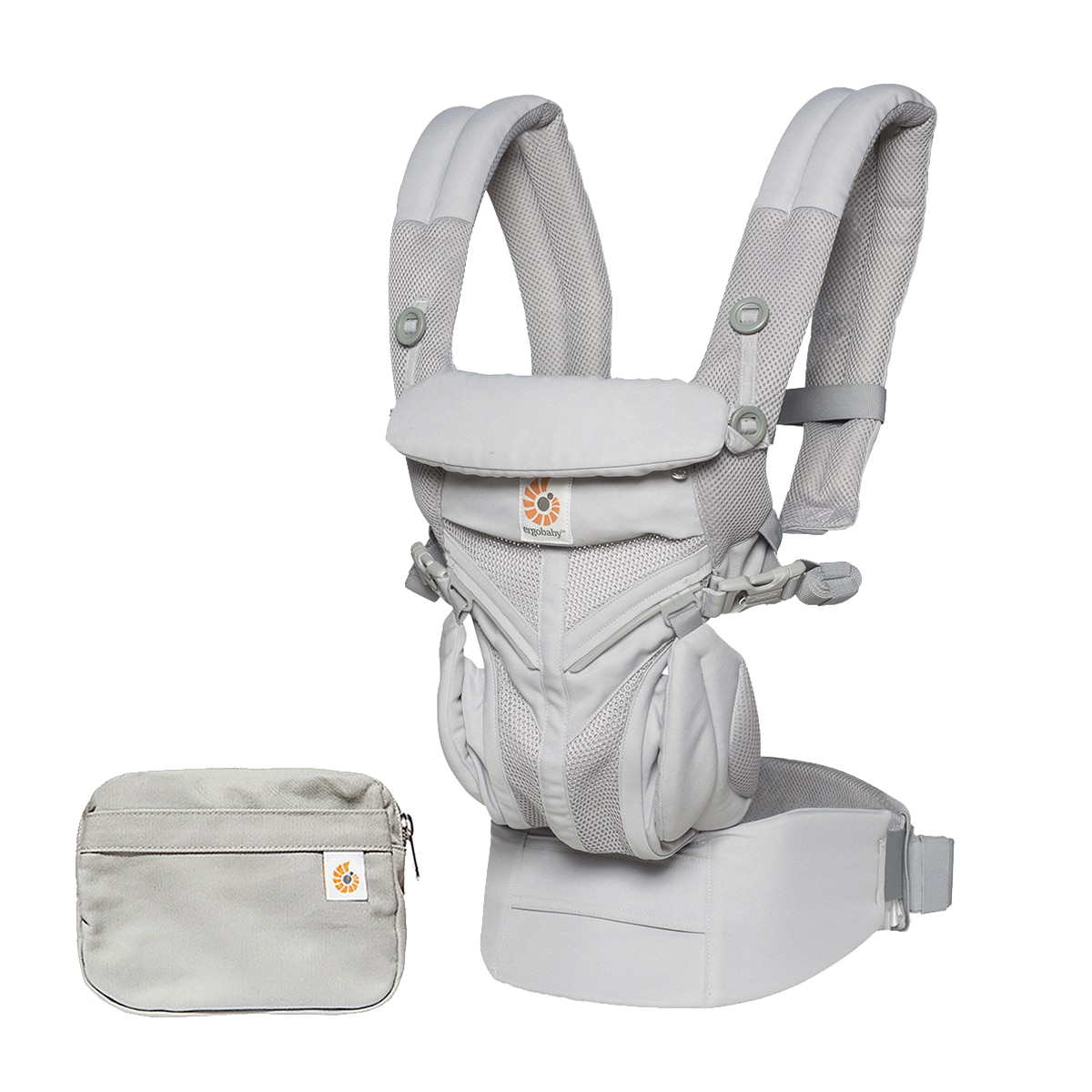 Marsúpio Omni Classic Mesh 4 Posições Cinzento-claro-1