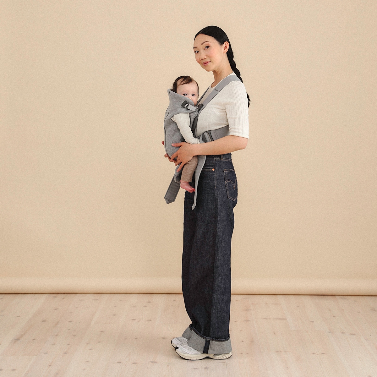 Marsúpio Mini 3D Jersey 2 Posições Cinzento-claro-10