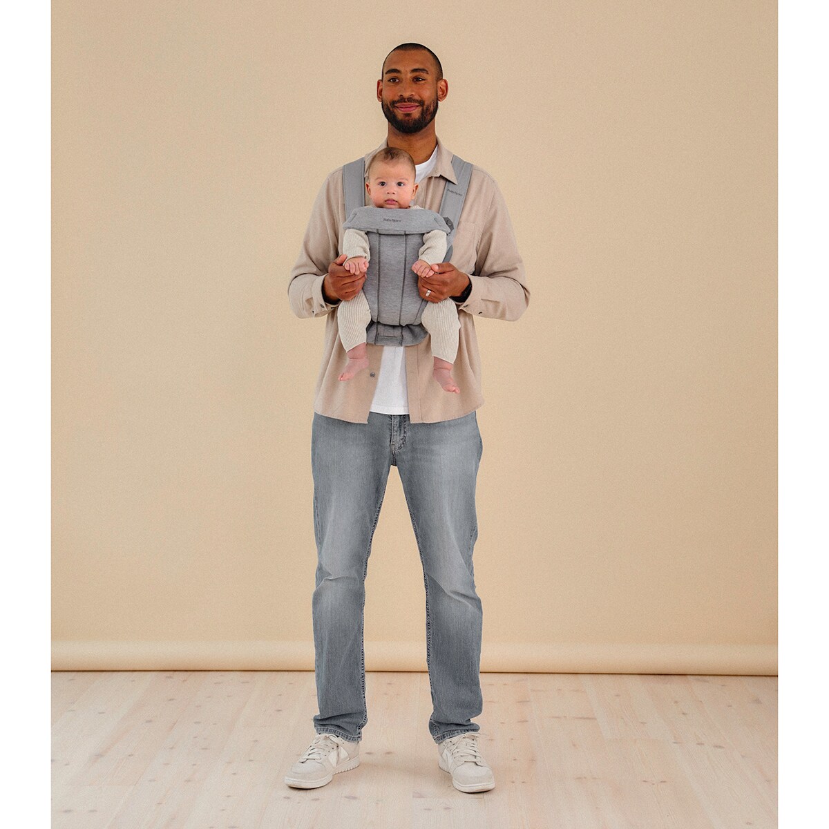 Marsúpio Mini 3D Jersey 2 Posições Cinzento-claro-11