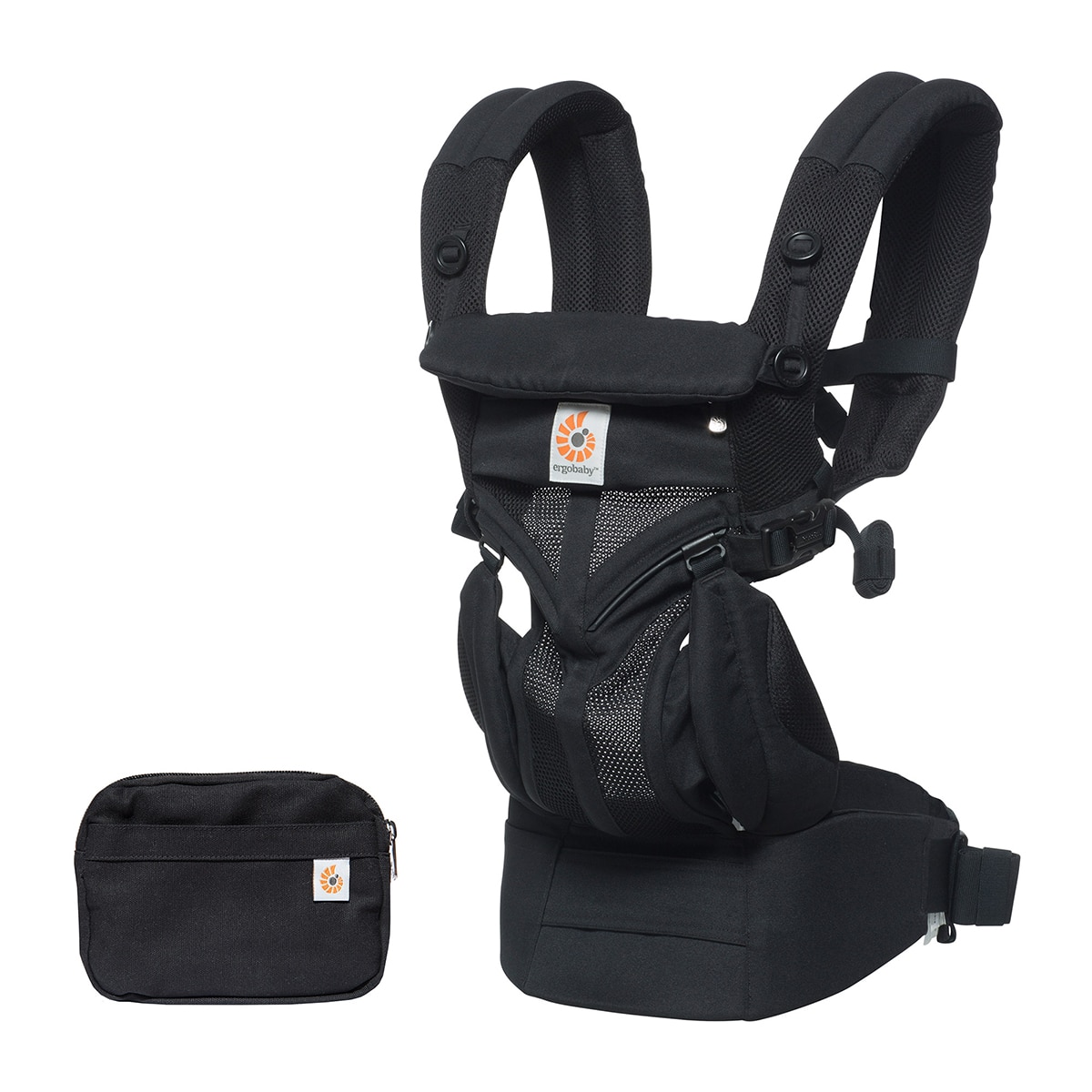Marsúpio Omni Classic Mesh 4 Posições Preto-1
