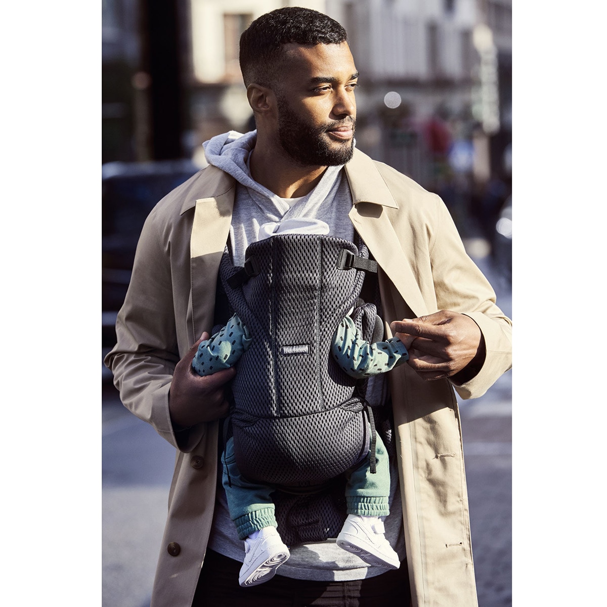 Mochila portabebés BabyBjörn Move 3D Mesh 3 posiciones - Gris Antracita Gris Antracita-2