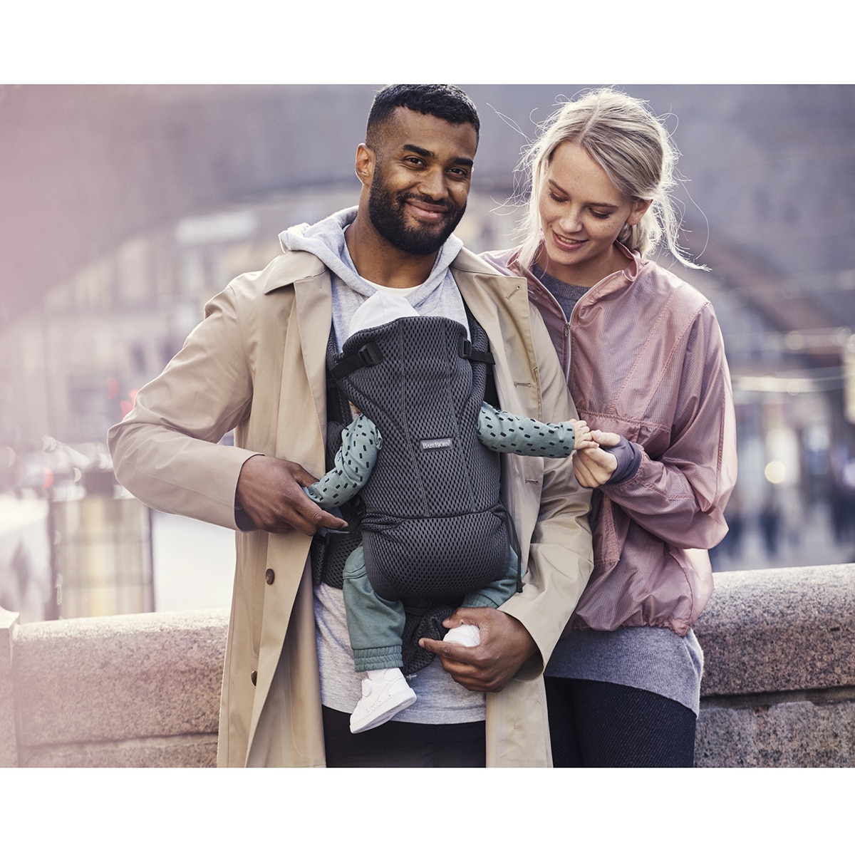 Mochila portabebés BabyBjörn Move 3D Mesh 3 posiciones - Gris Antracita Gris Antracita-3