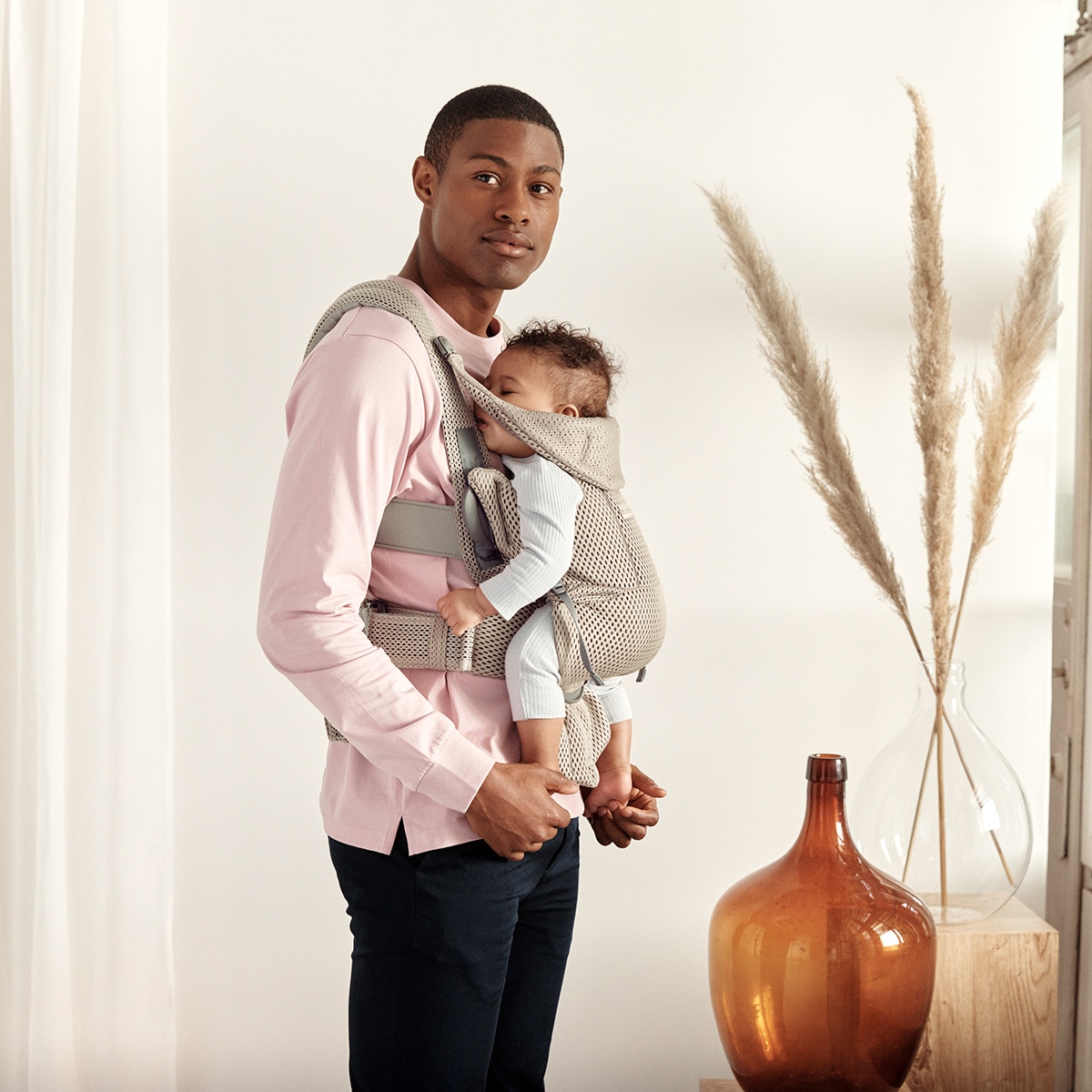 Marsúpio Move 3D Mesh 3 Posições Bege Serra-2