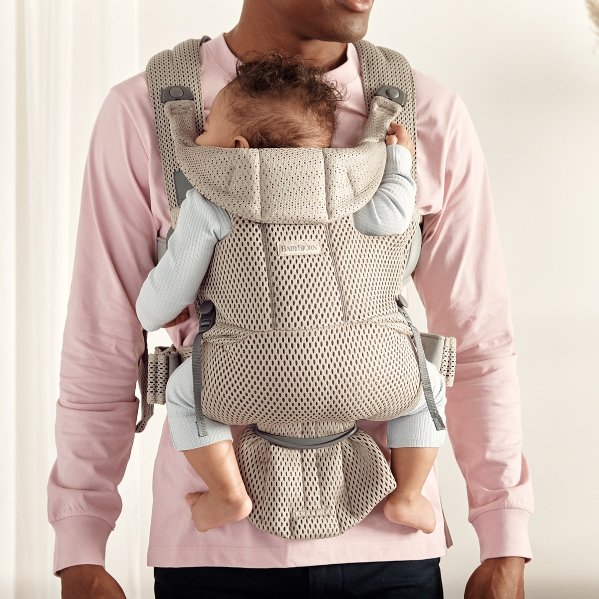 Marsúpio Move 3D Mesh 3 Posições Bege Serra-5