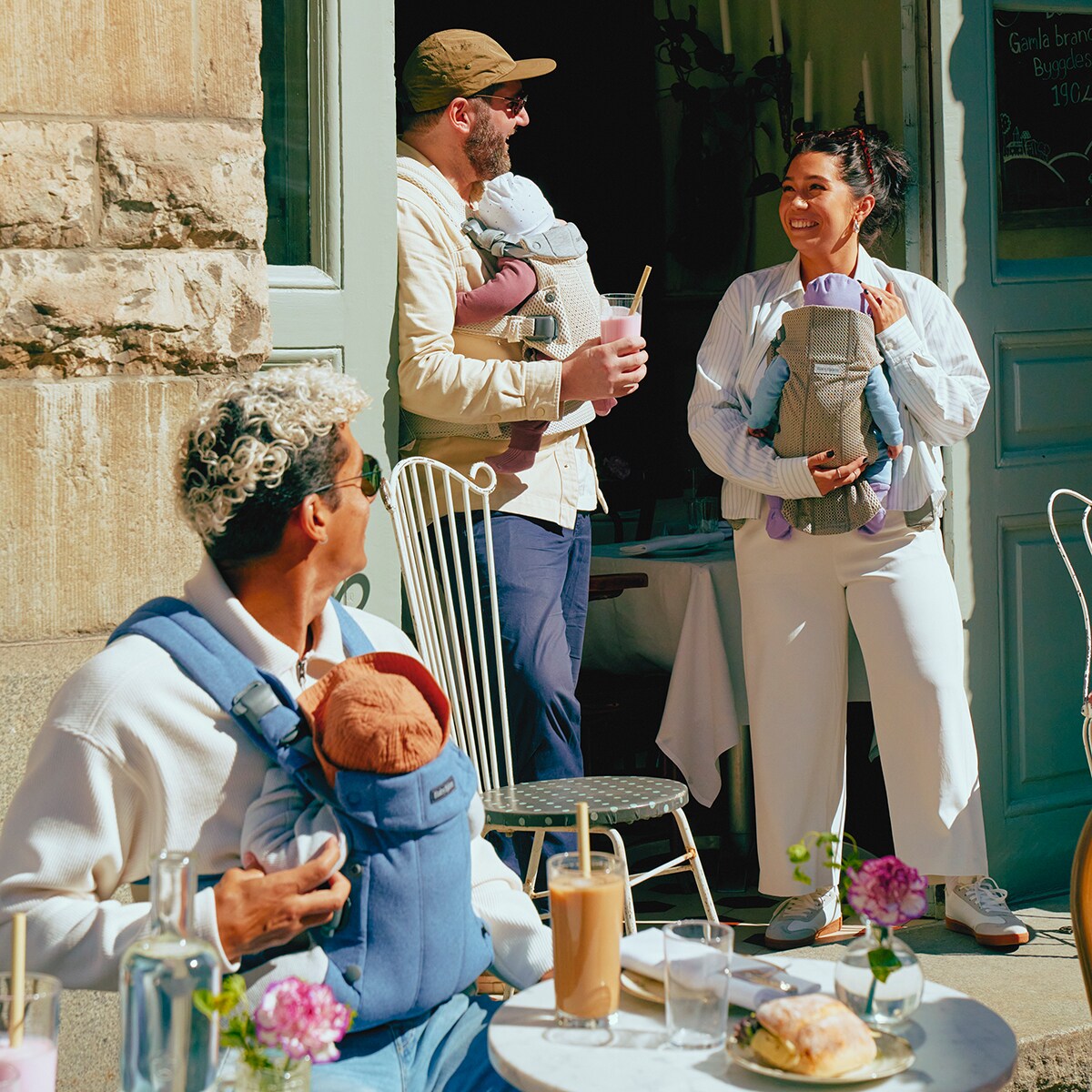 Marsúpio Mini 3D Mesh 2 Posições Bege-7