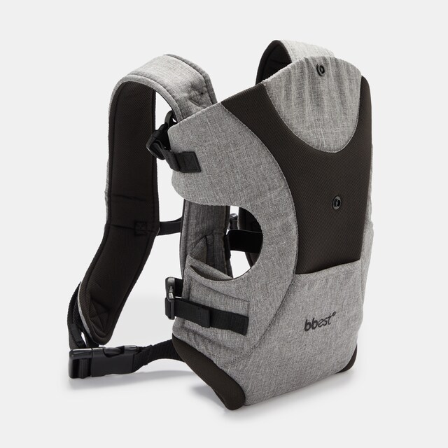 Mochila portabebés 3 en 1 bbest ris/negro