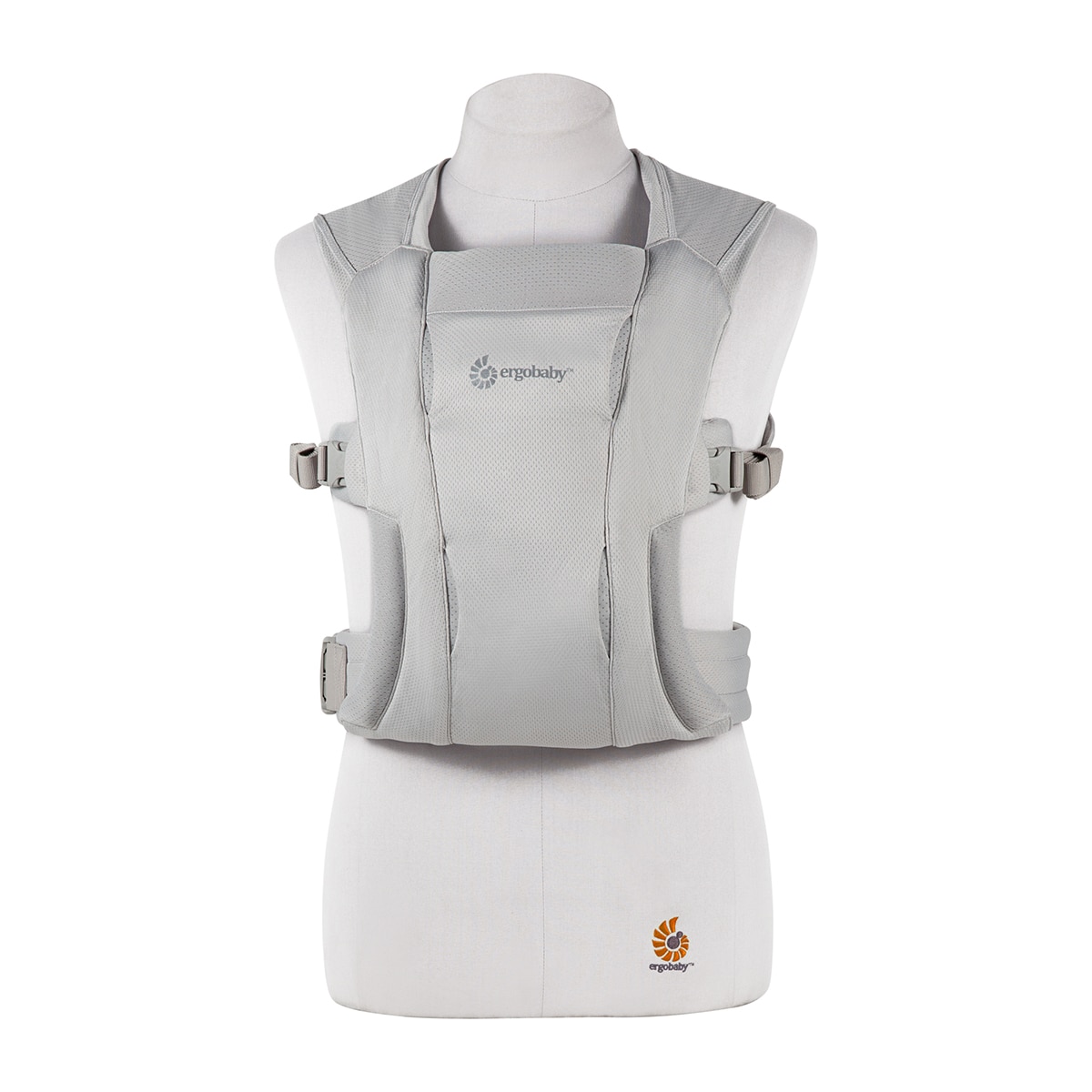 Mochila portabebe Ergobaby Embrace Soft Air Mesh Onyx Gris claro-6