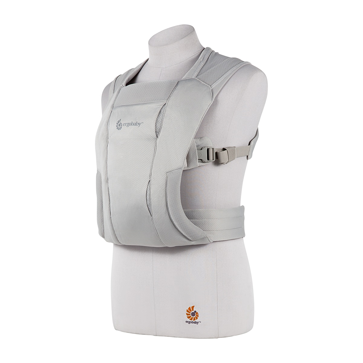 Mochila portabebe Ergobaby Embrace Soft Air Mesh Onyx Gris claro-7
