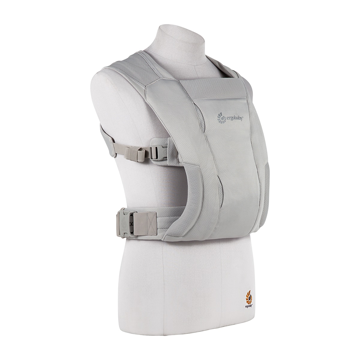 Mochila portabebe Ergobaby Embrace Soft Air Mesh Onyx Gris claro-8