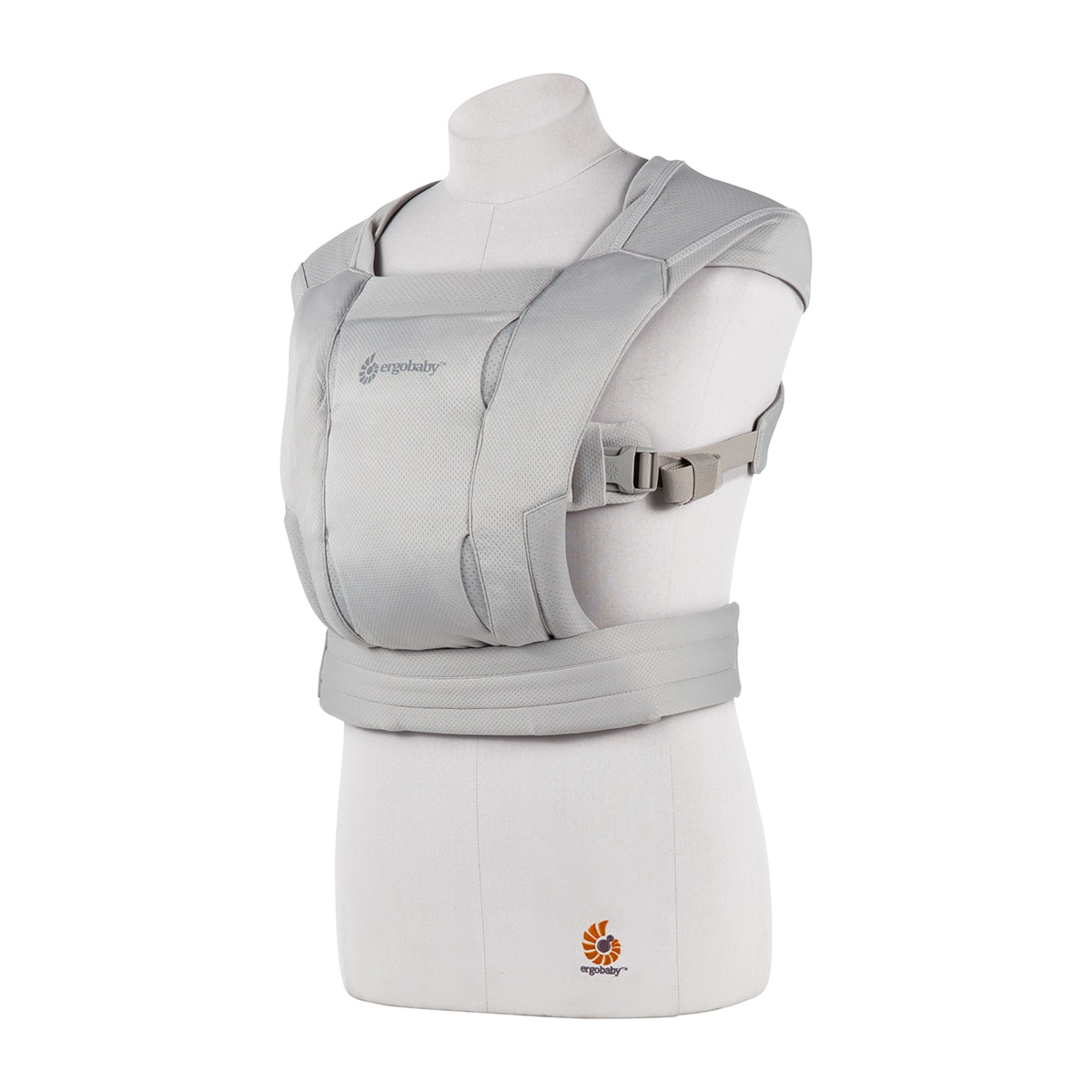Mochila portabebe Ergobaby Embrace Soft Air Mesh Onyx Gris claro-9