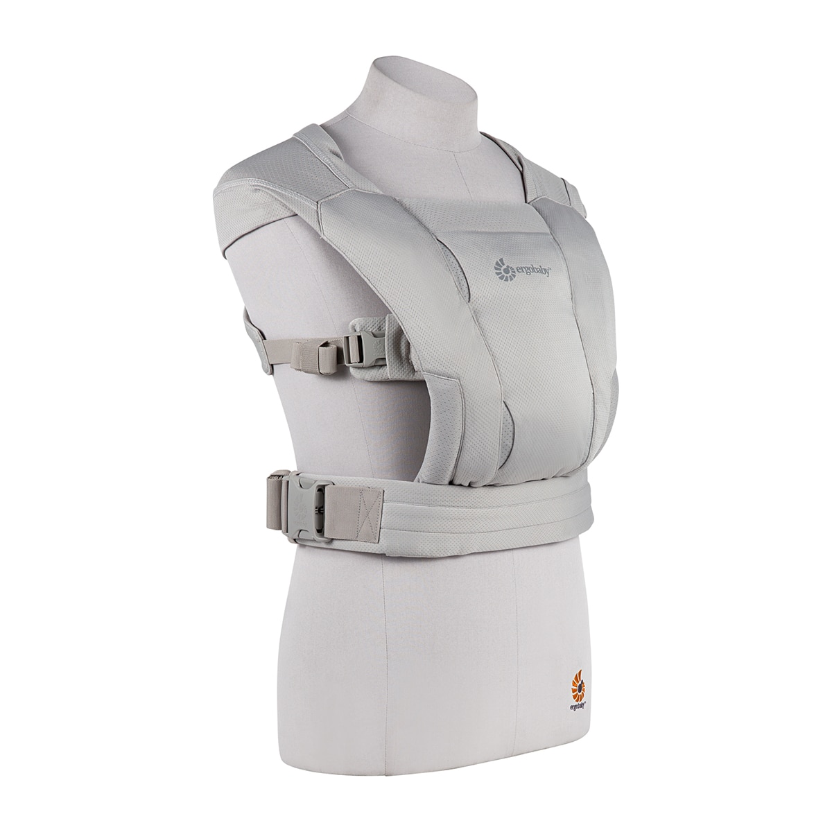 Mochila portabebe Ergobaby Embrace Soft Air Mesh Onyx Gris claro-10