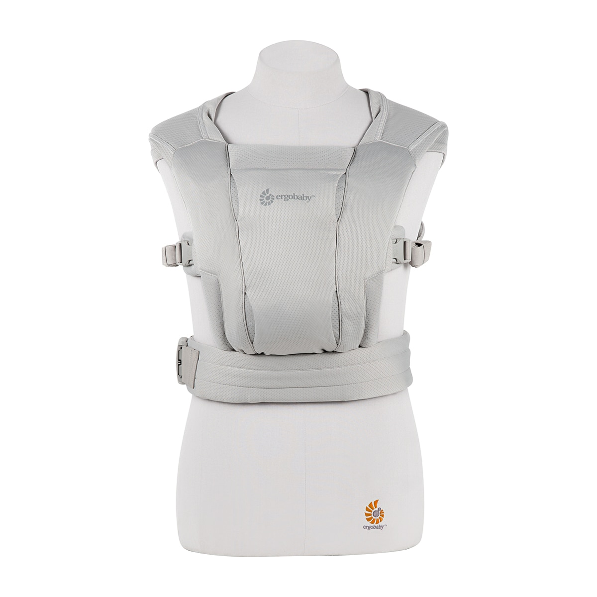 Mochila portabebe Ergobaby Embrace Soft Air Mesh Onyx Gris claro-12