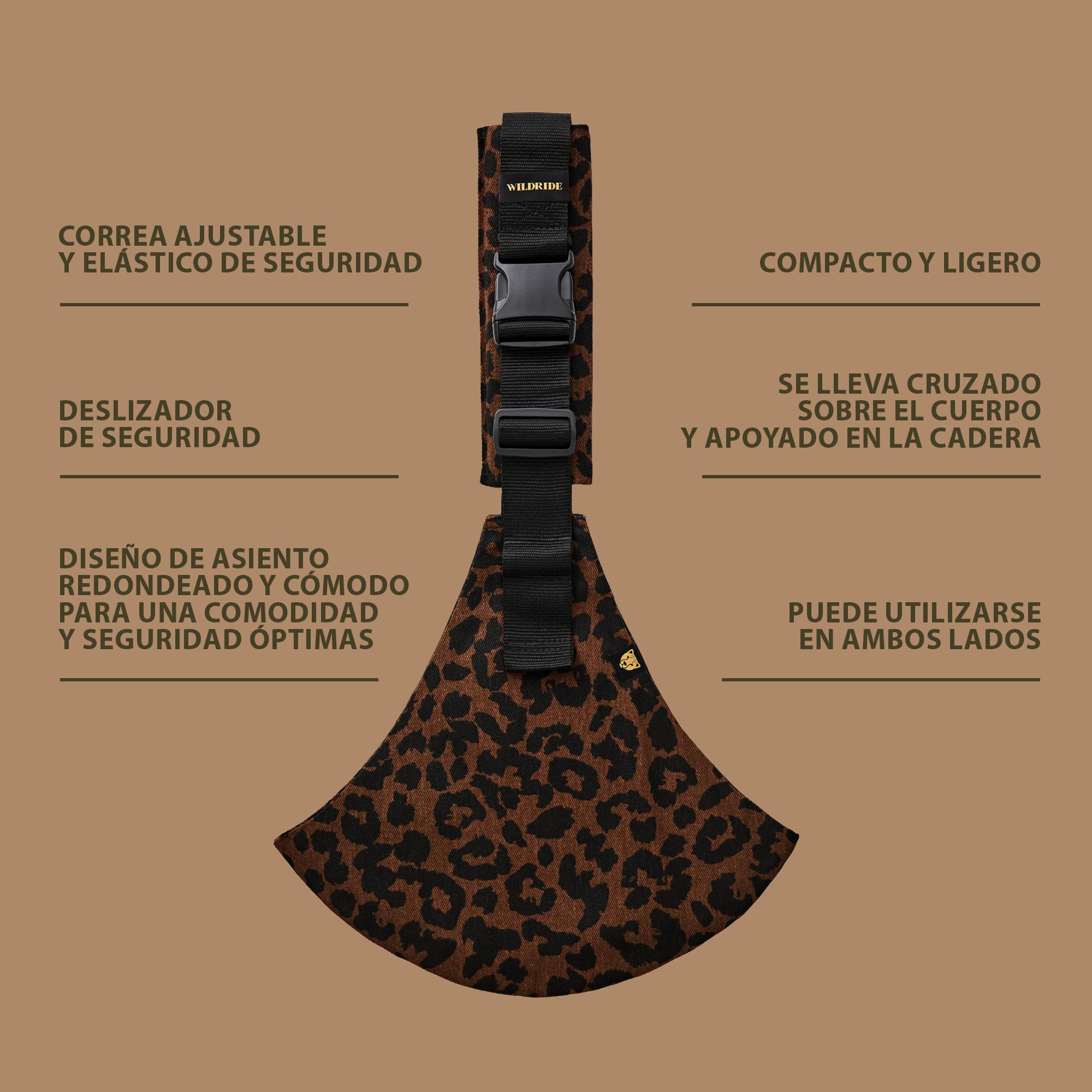 Imagen 5 de Portabebé bandolera Wildride colección Print - Marrón Marrón
