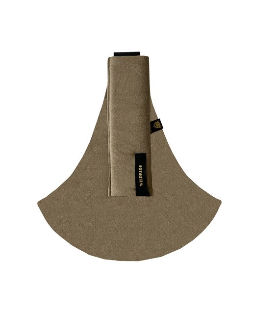 Porta-Bebés a Tiracolo de Linho Coleção Linen Castanho-claro-8