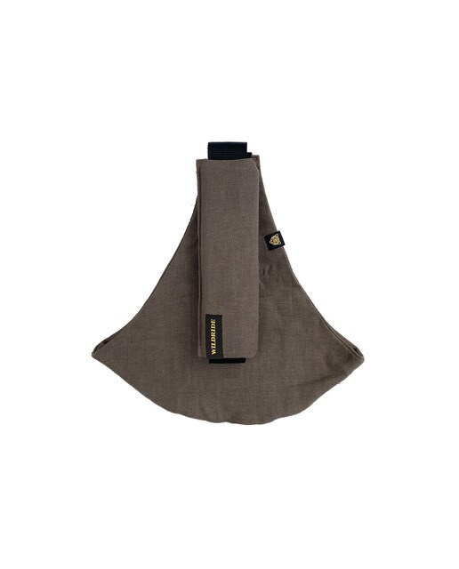 Porta-Bebés a Tiracolo de Linho Coleção Linen Castanho-9