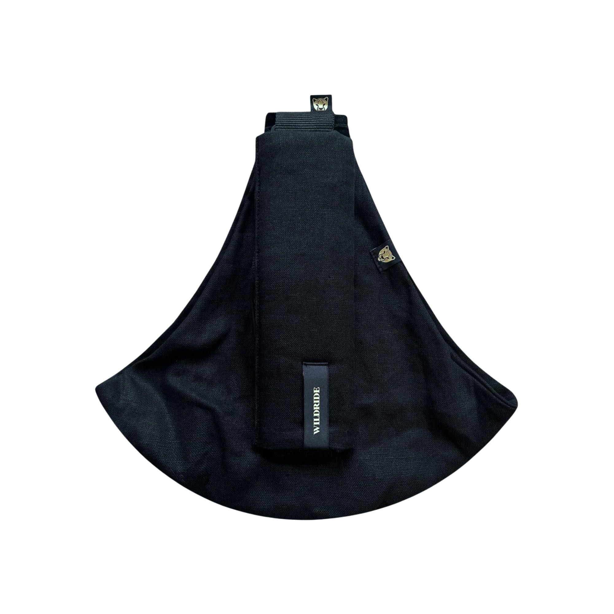 Imagen 2 de Portabebé bandolera Wildride lino colección Linen - Negro Negro