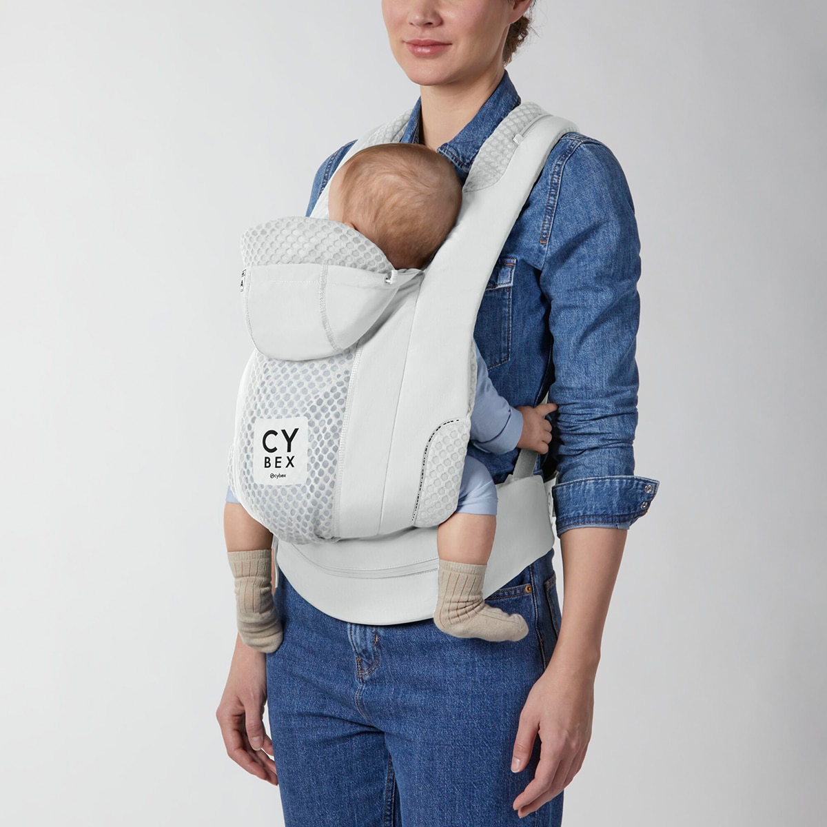 Mochila portabebés CYBEX Coya Urban Mobility 3posiciones - Blanco Blanco-5