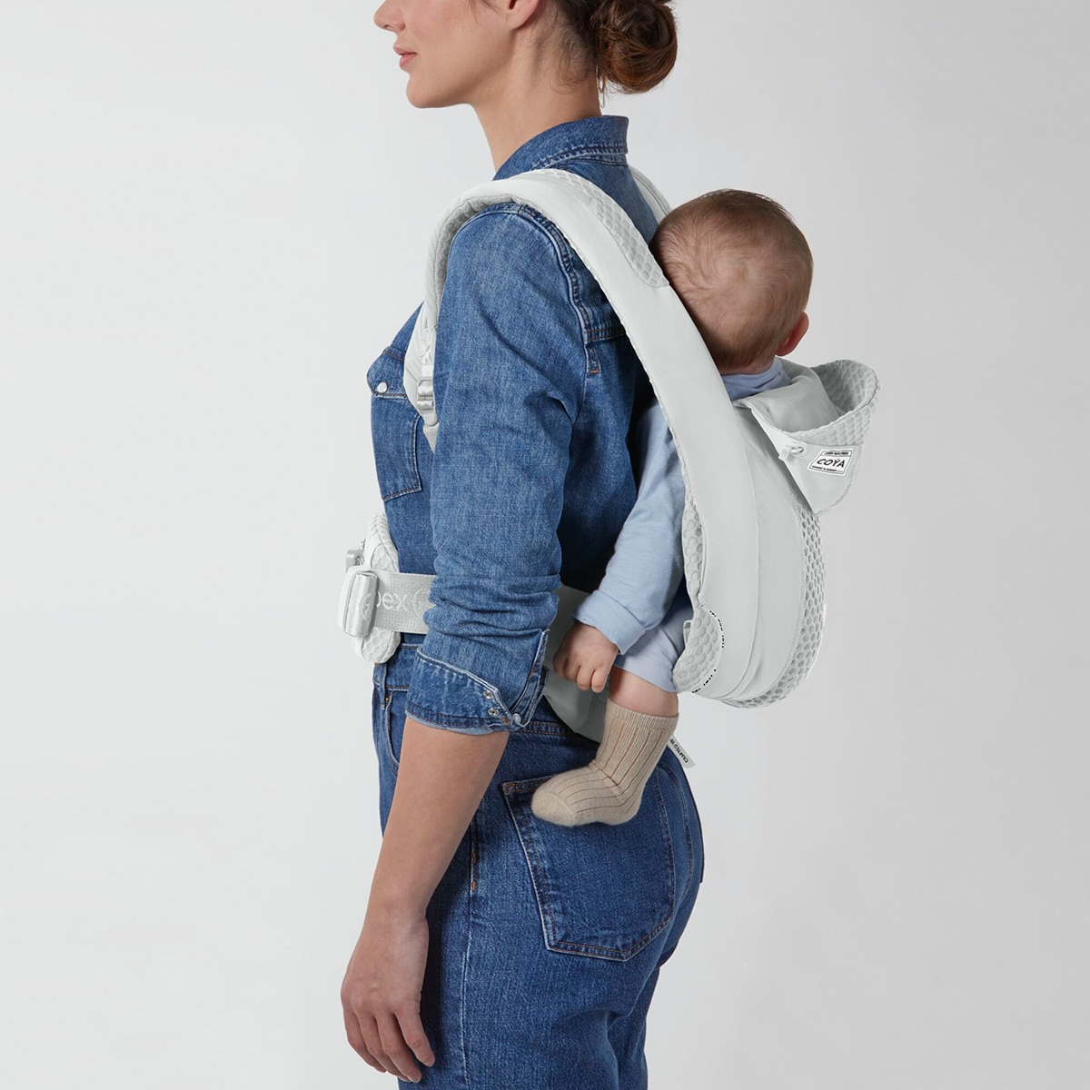 Mochila portabebés CYBEX Coya Urban Mobility 3posiciones - Blanco Blanco-10